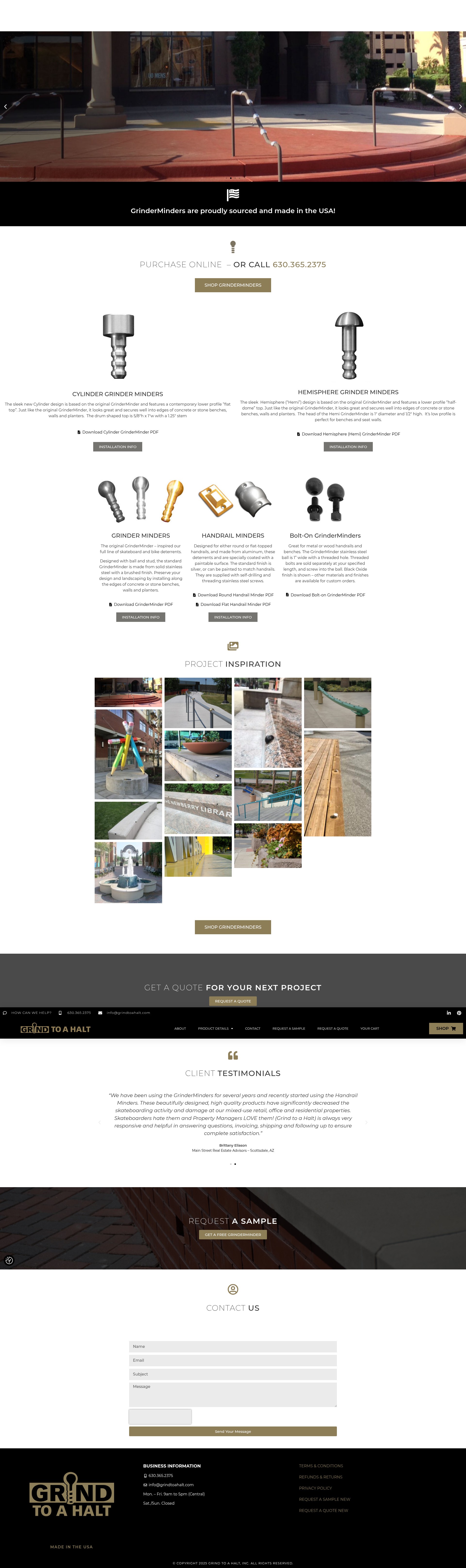 Screenshot of grindtoahalt.com