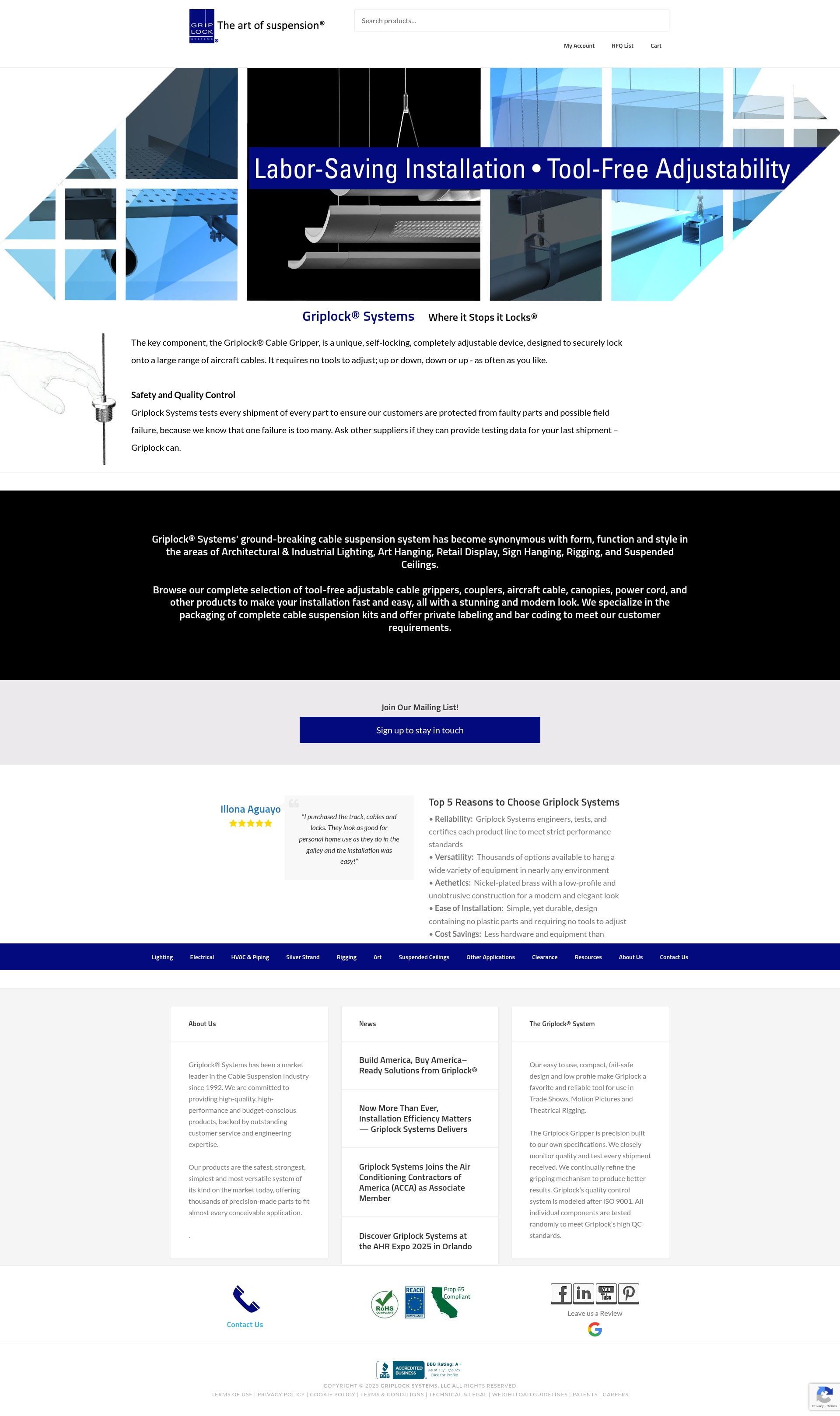 Screenshot of griplocksystems.com