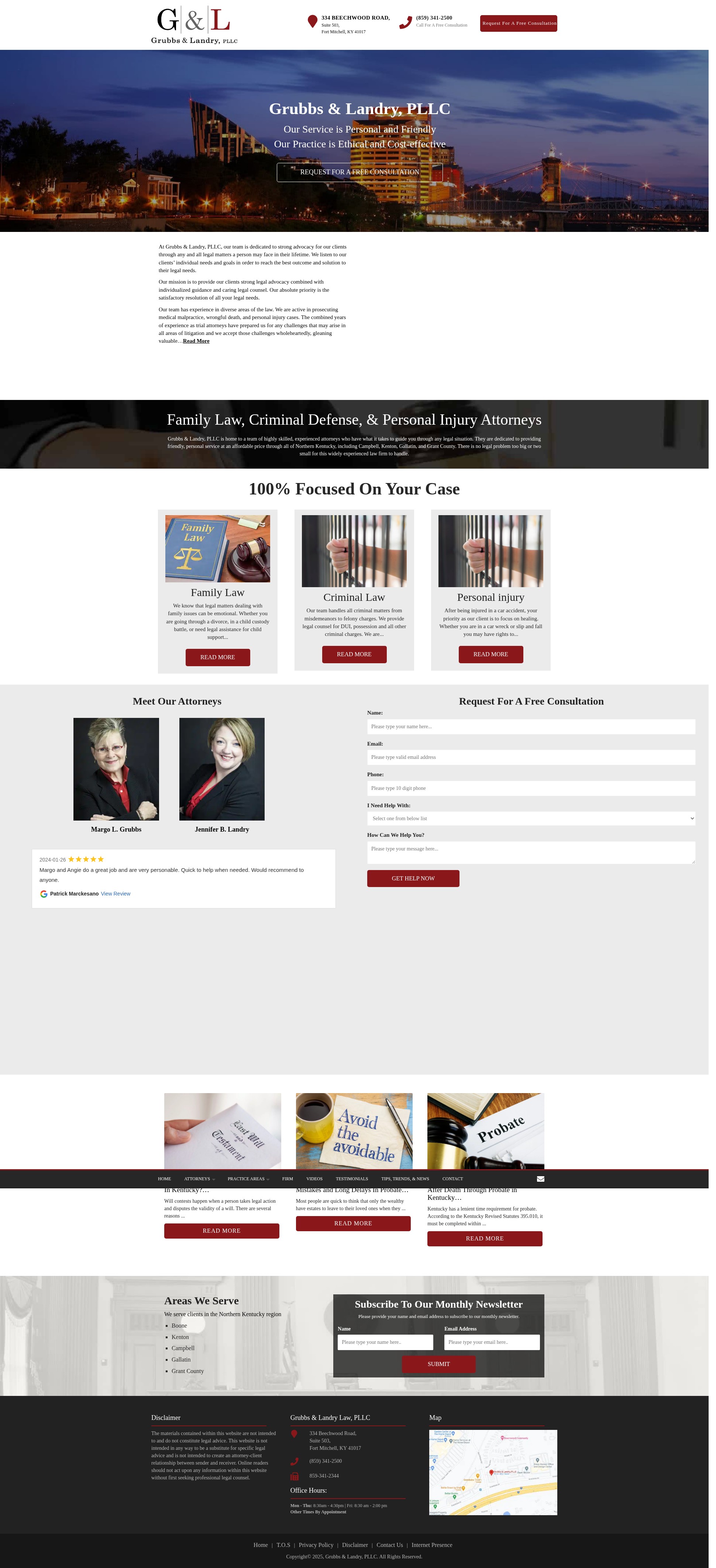 Screenshot of grllawfirm.com