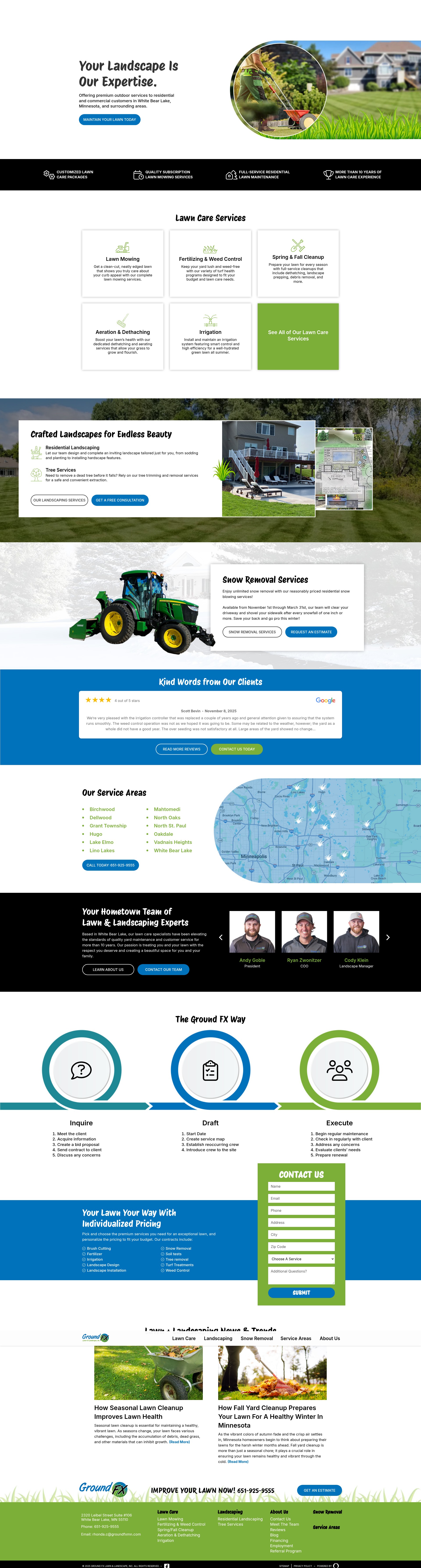 Screenshot of groundfxmn.com