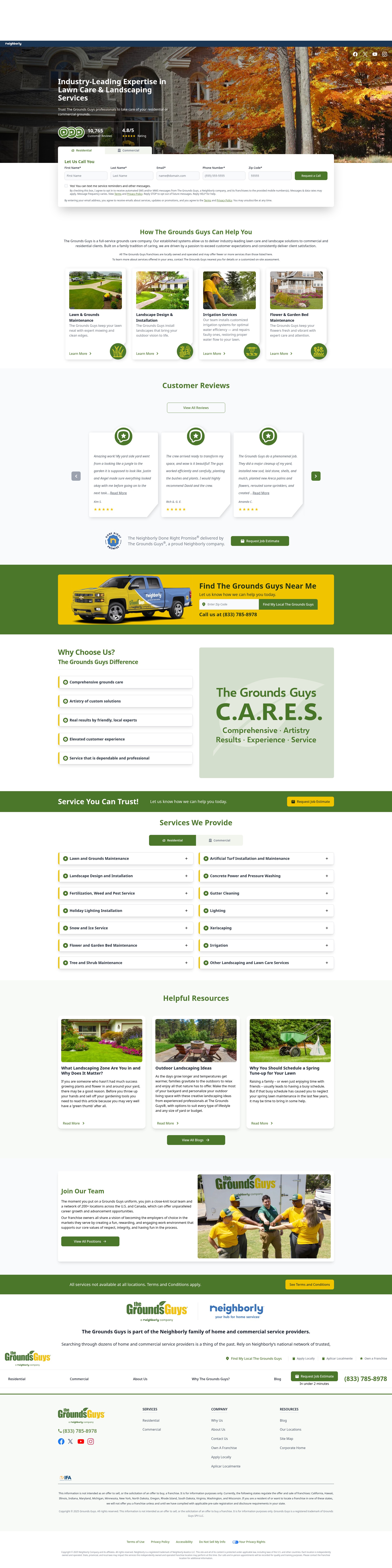Screenshot of groundsguys.com