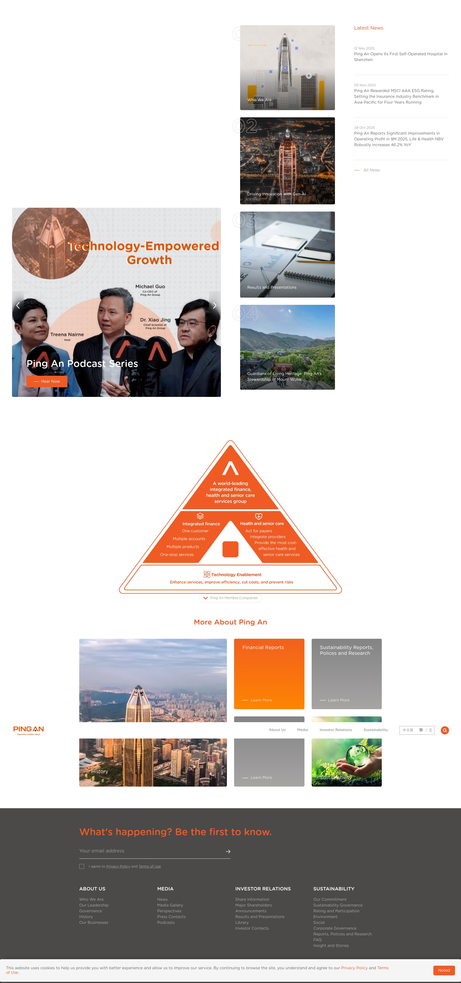 Screenshot of group.pingan.com