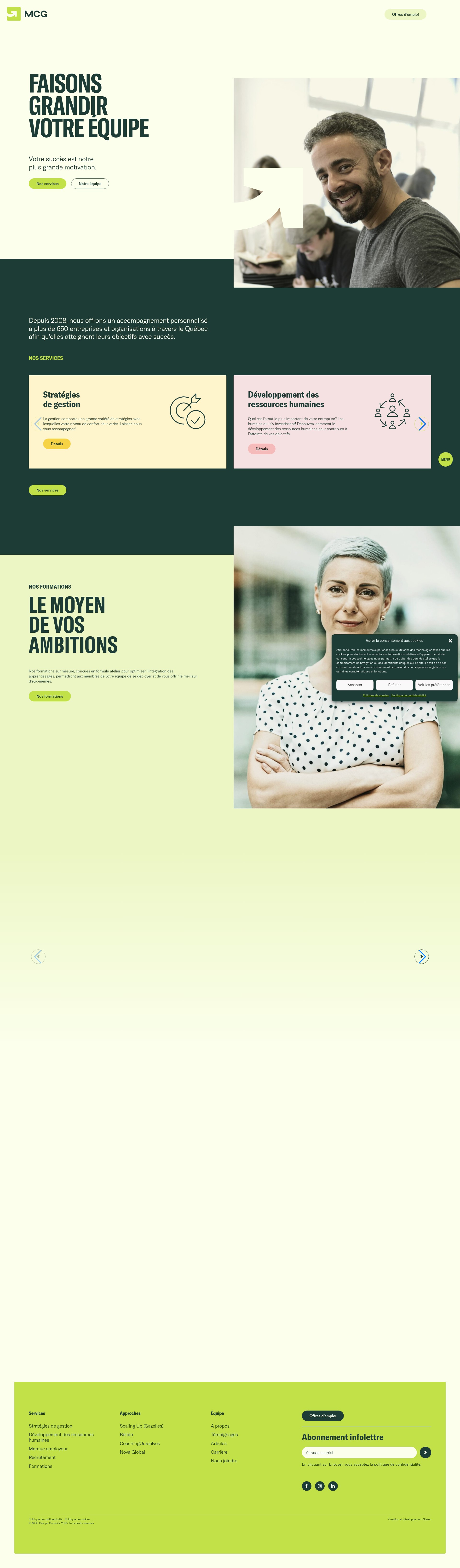 Screenshot of groupeconseilsmcg.com