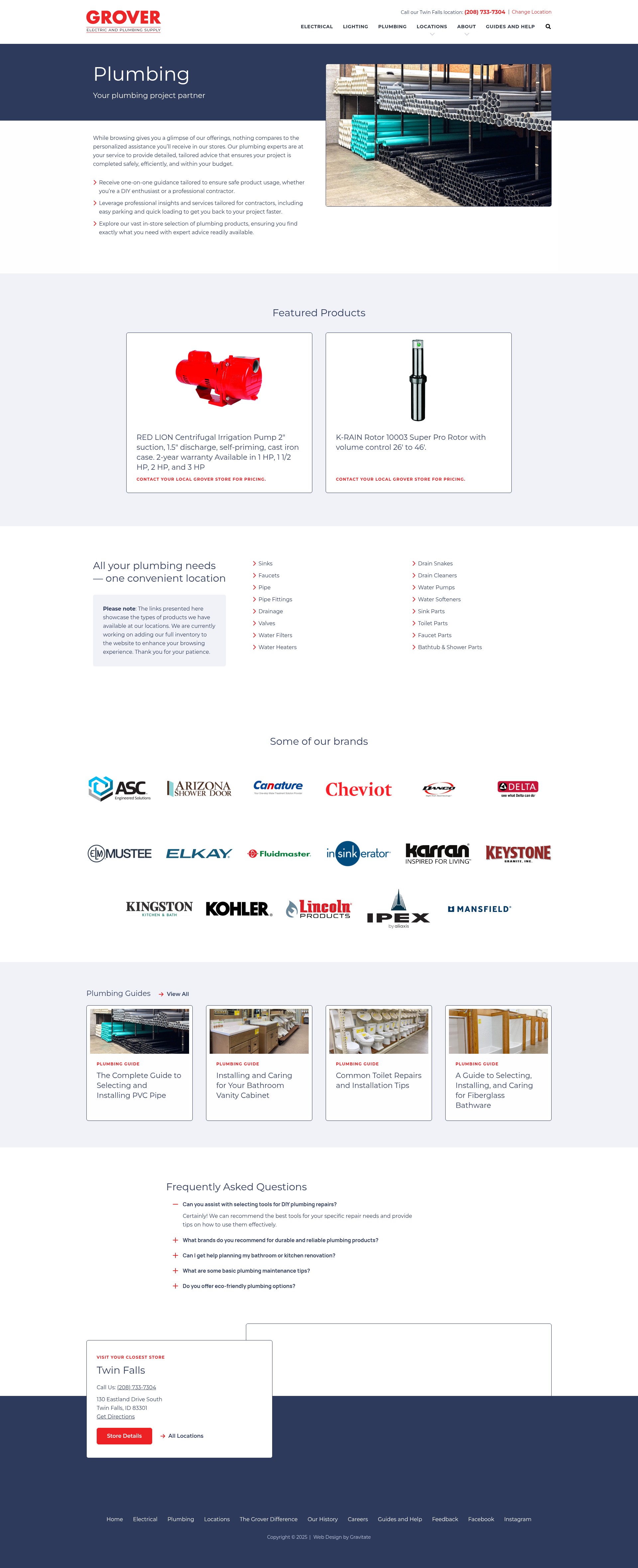 Screenshot of groverelectric.com