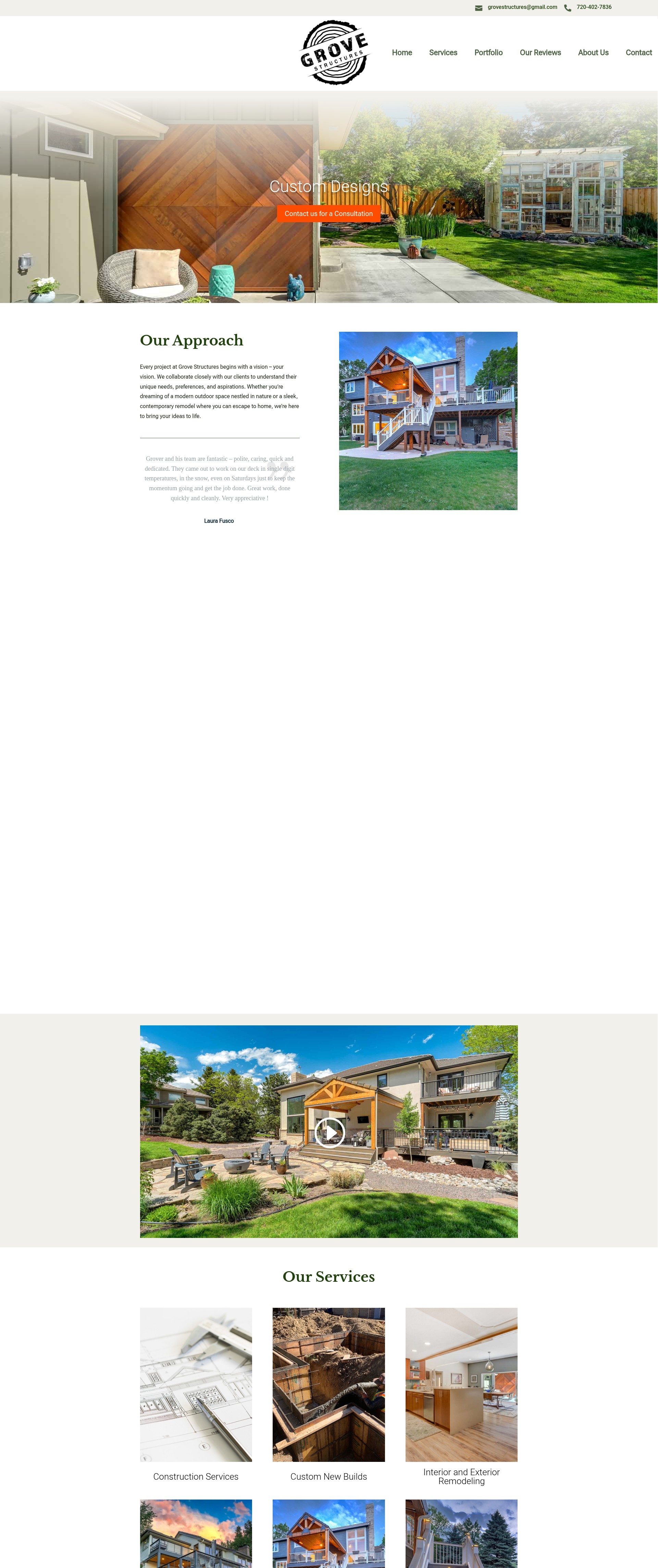 Screenshot of grovestructures.com