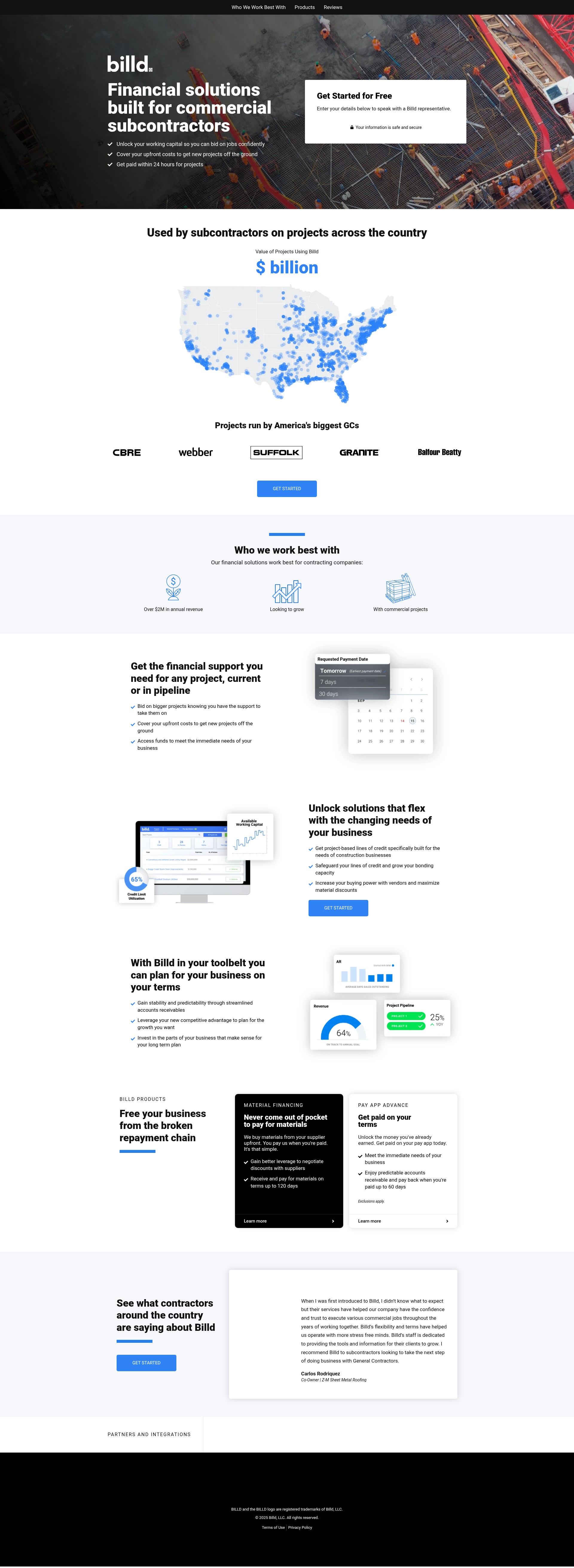 Screenshot of grow.billd.com