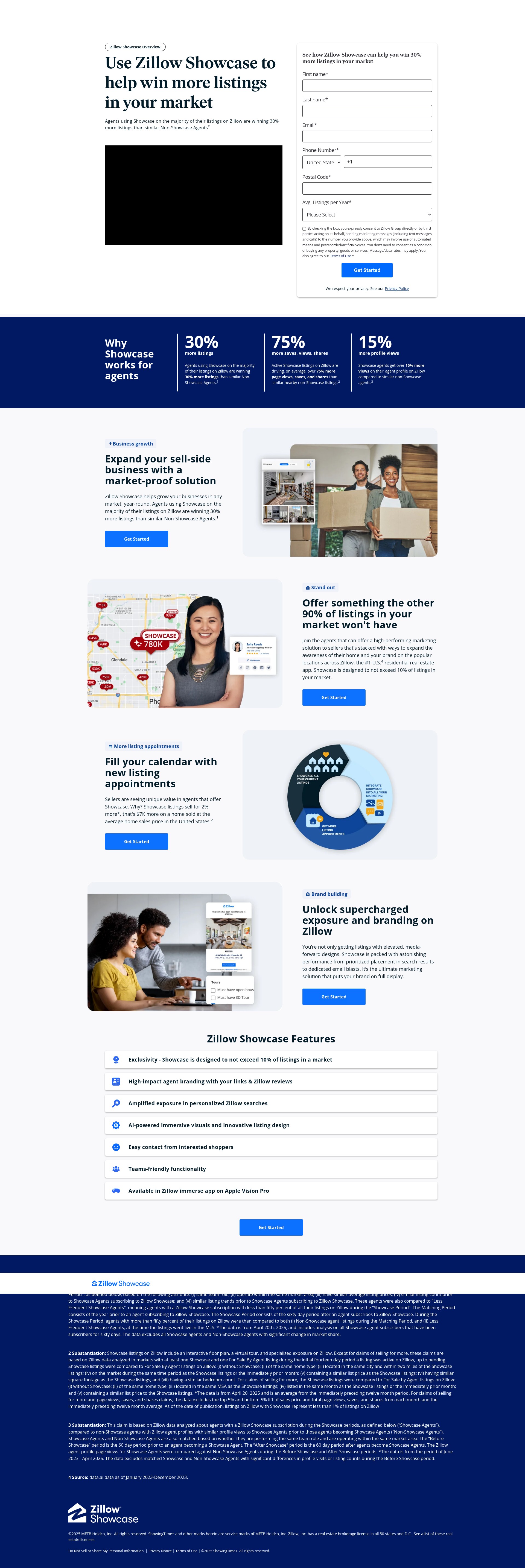 Screenshot of grow.zillow.com