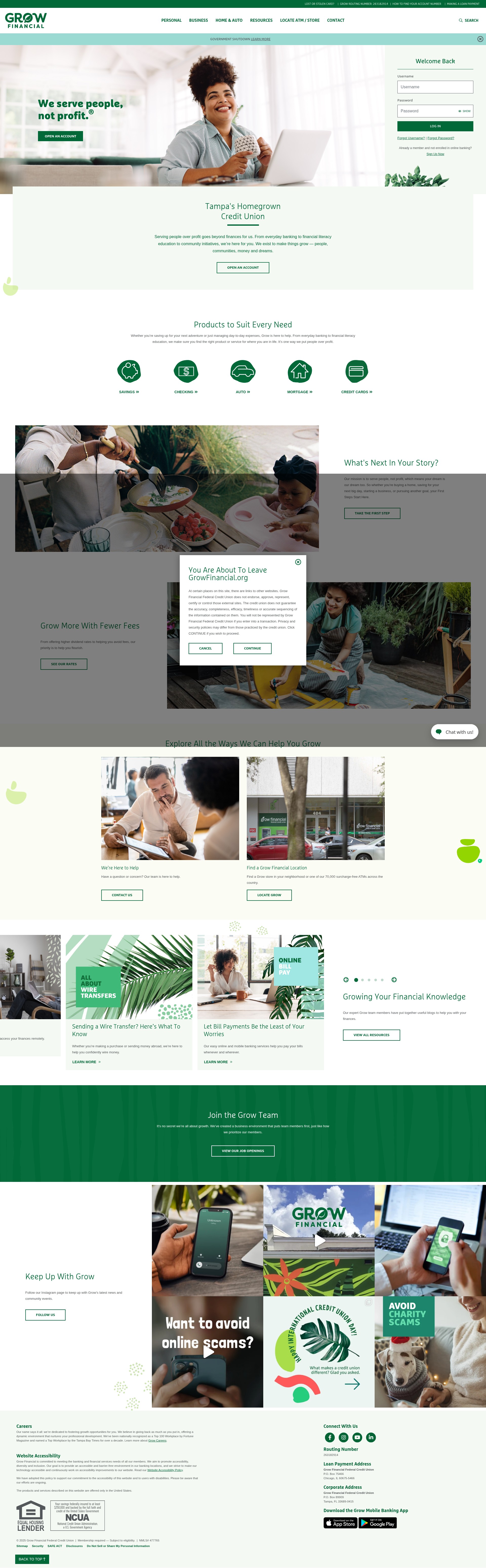 Screenshot of growfinancial.org