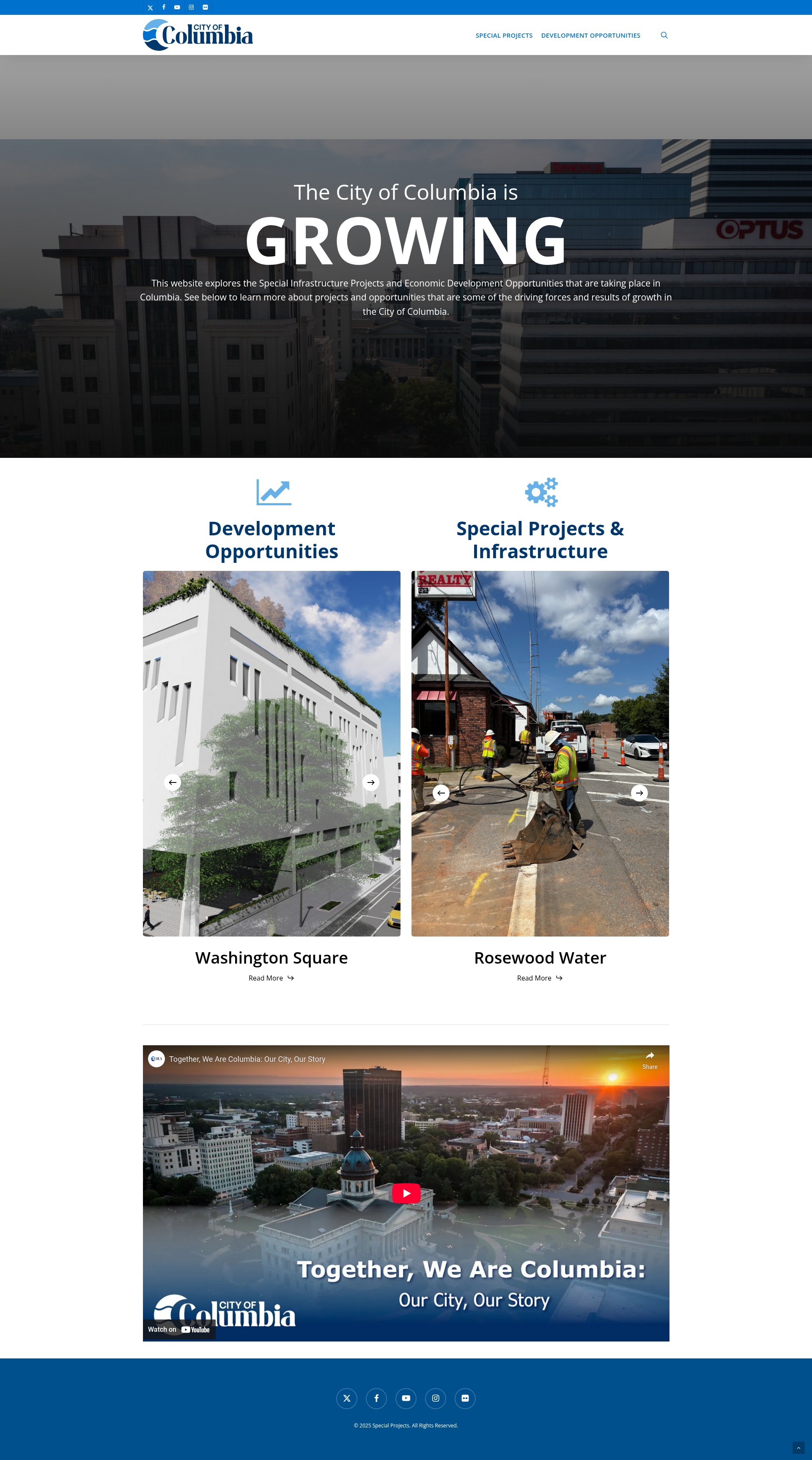 Screenshot of growth.columbiasc.gov