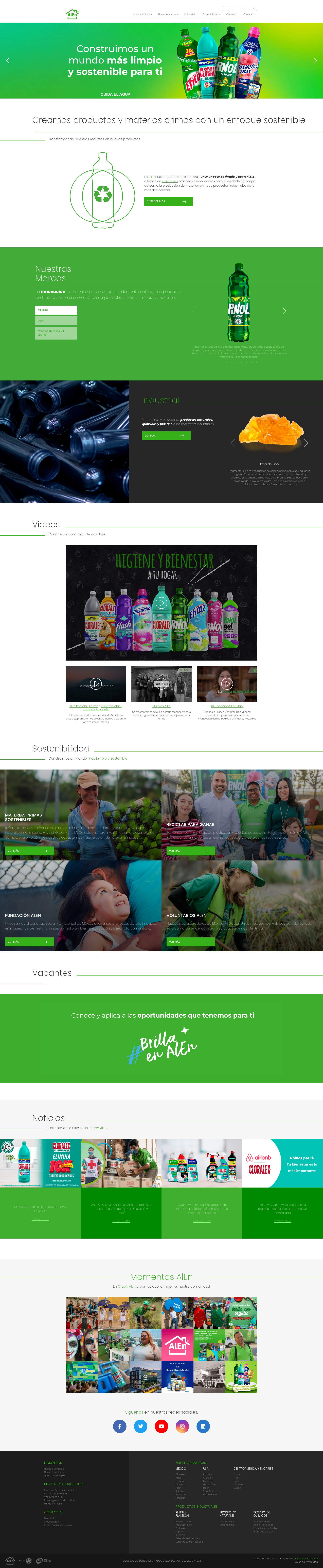 Screenshot of grupoalen.com