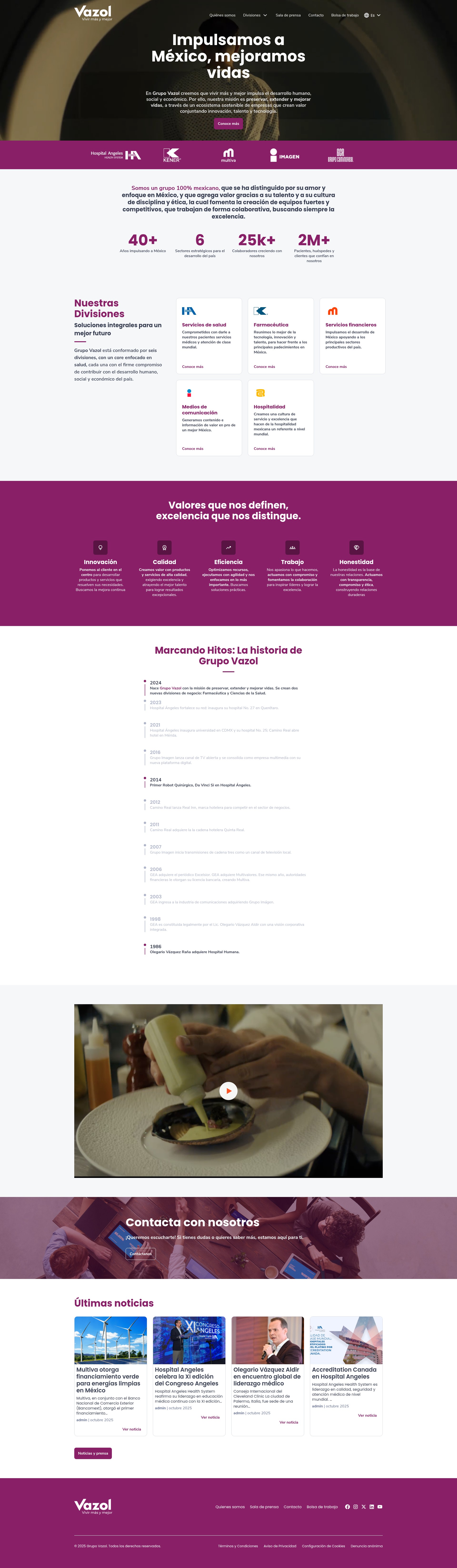 Screenshot of grupovazol.com