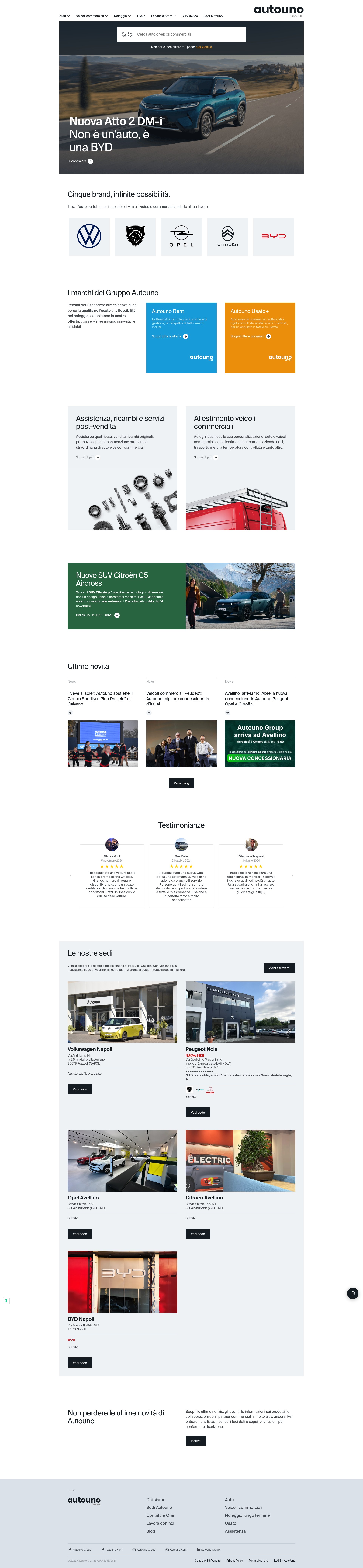 Screenshot of gruppoautouno.it