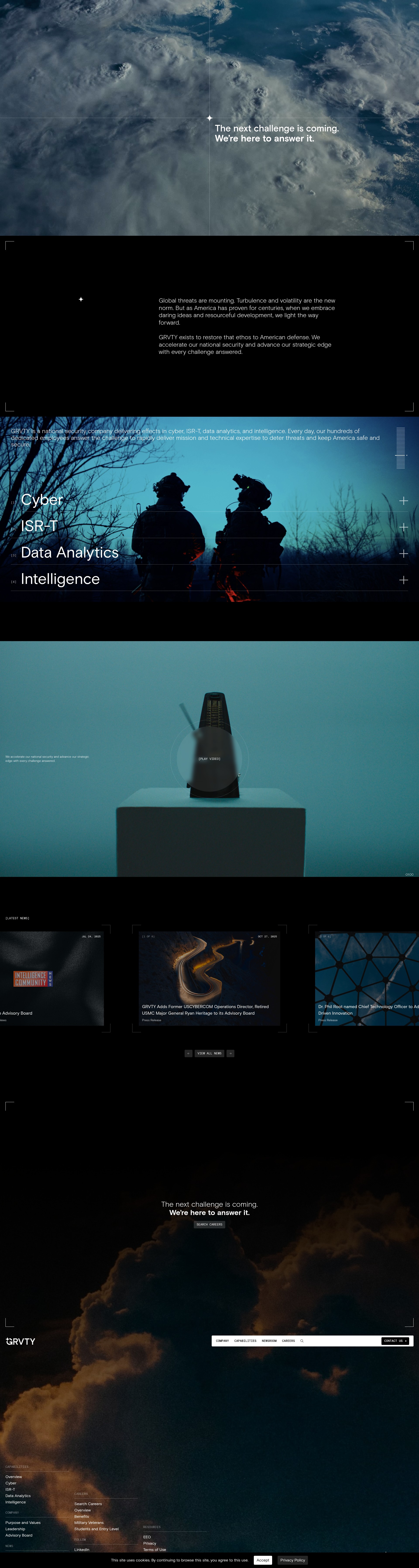 Screenshot of grvty.com