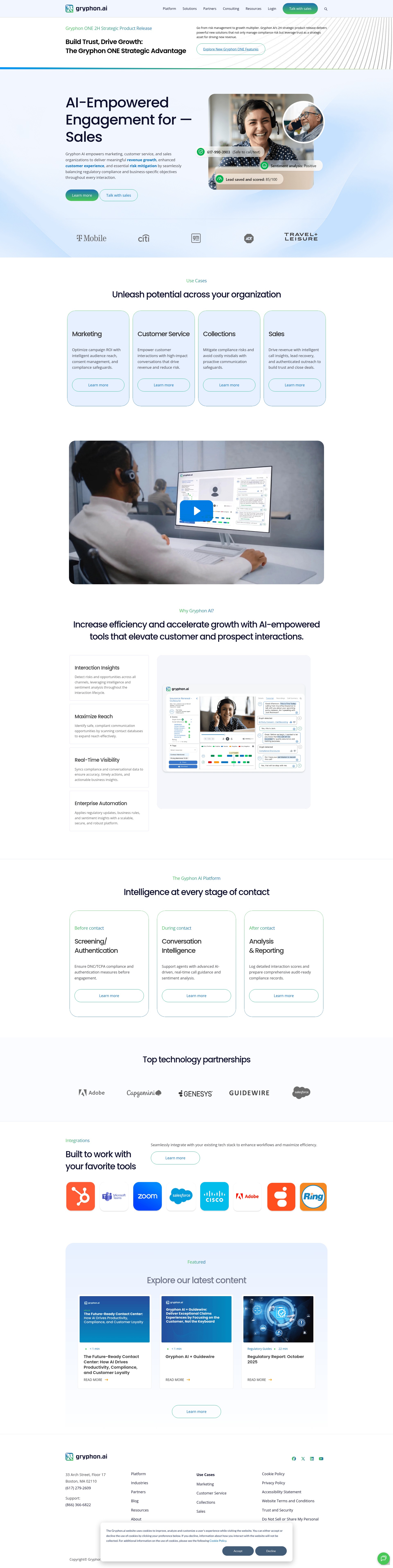 Screenshot of gryphon.ai
