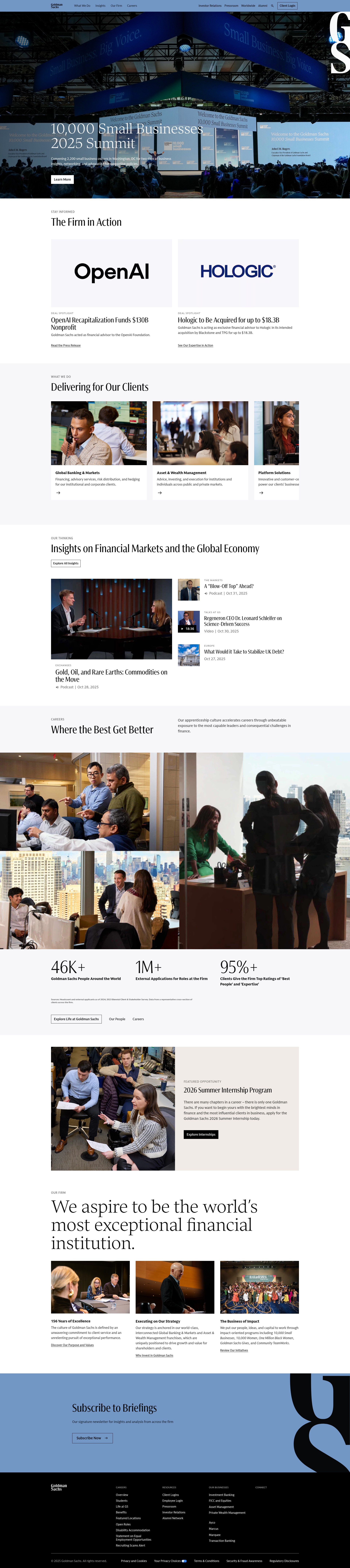 Screenshot of gs.com