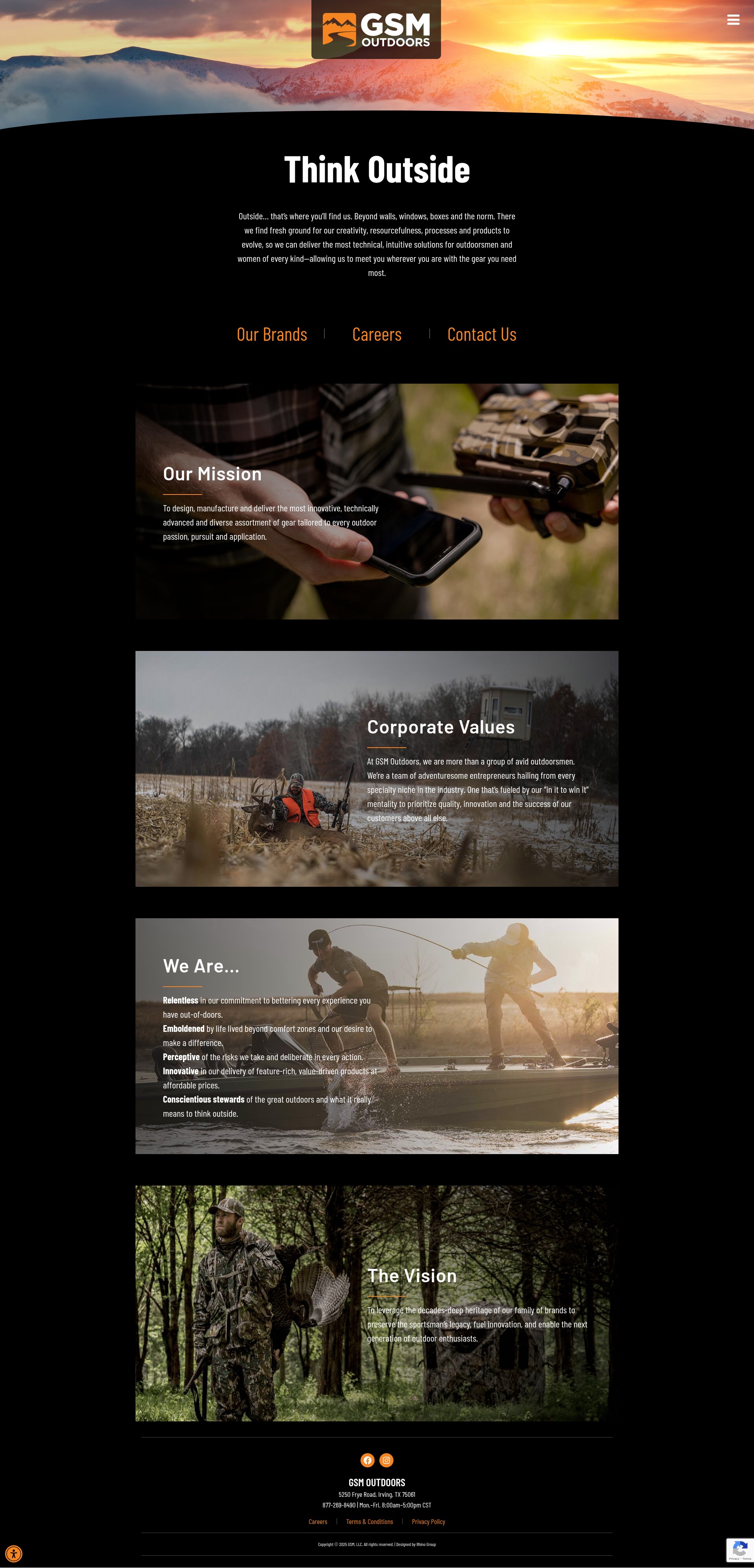 Screenshot of gsmoutdoors.com