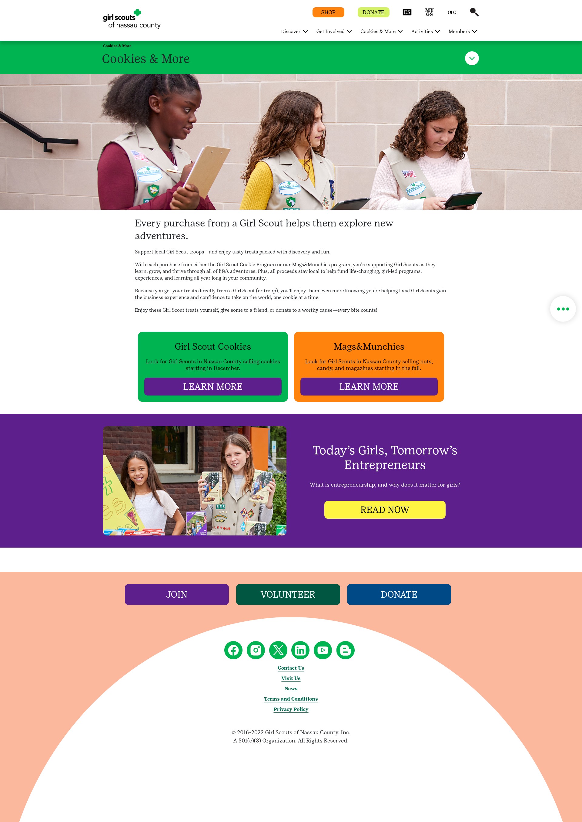 Screenshot of gsnc.org