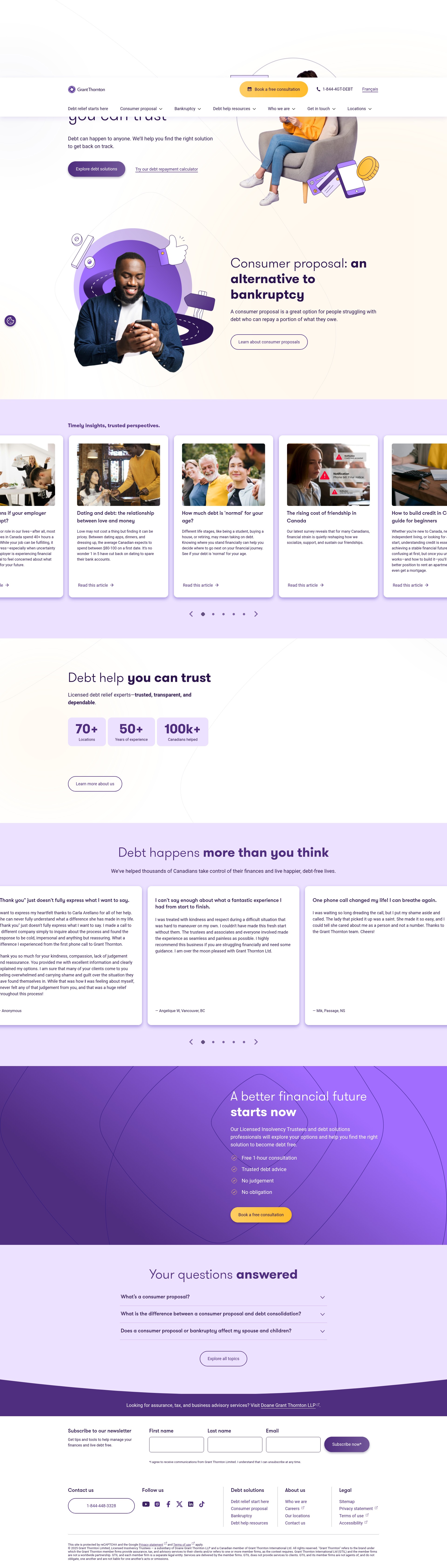Screenshot of gtdebtsolutions.com
