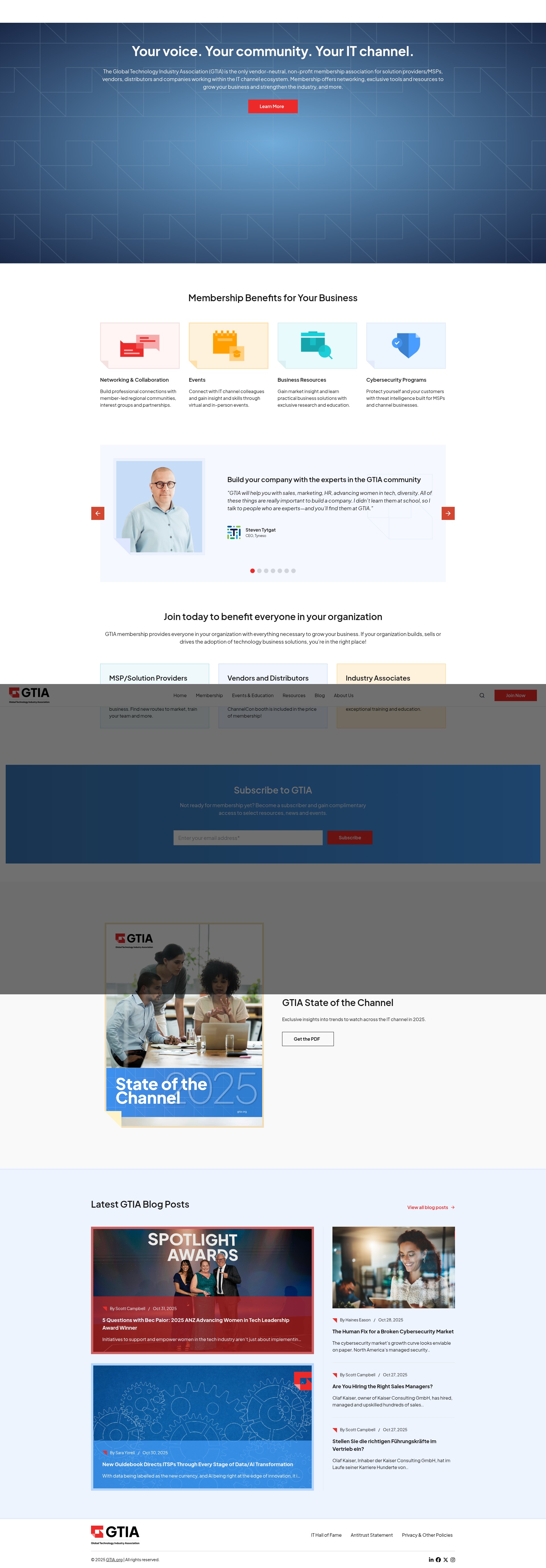 Screenshot of gtia.org