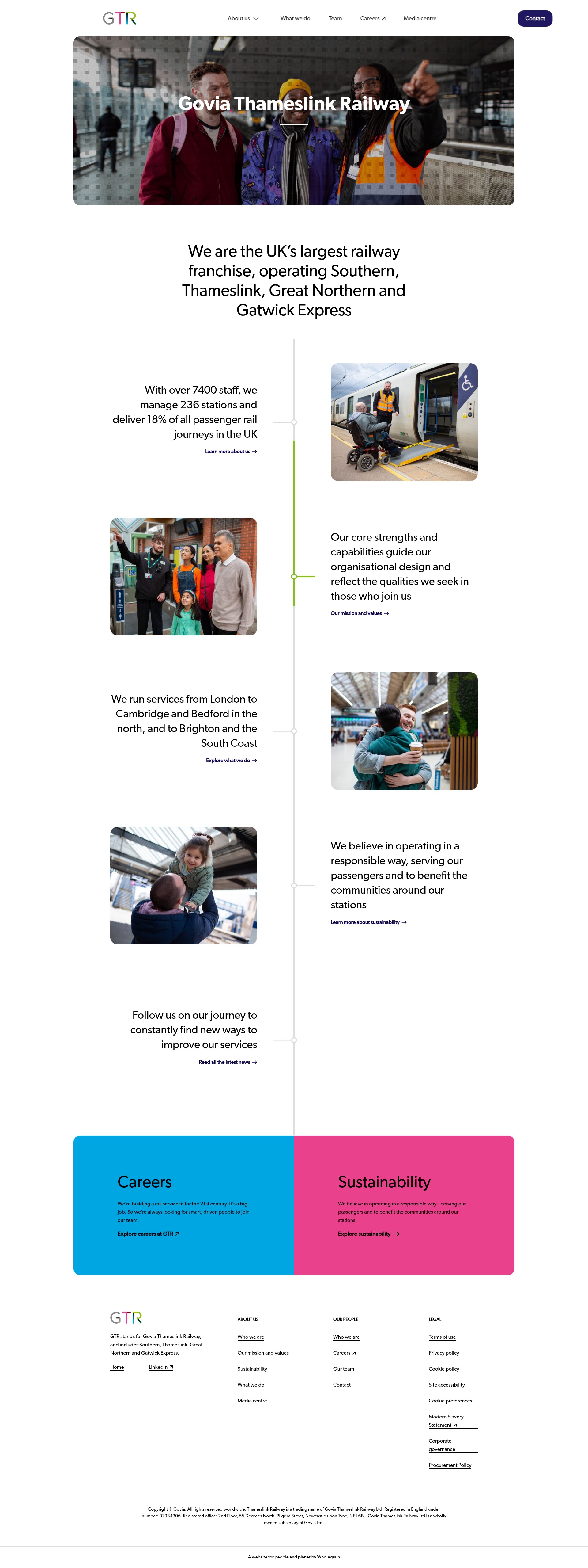 Screenshot of gtrailway.com