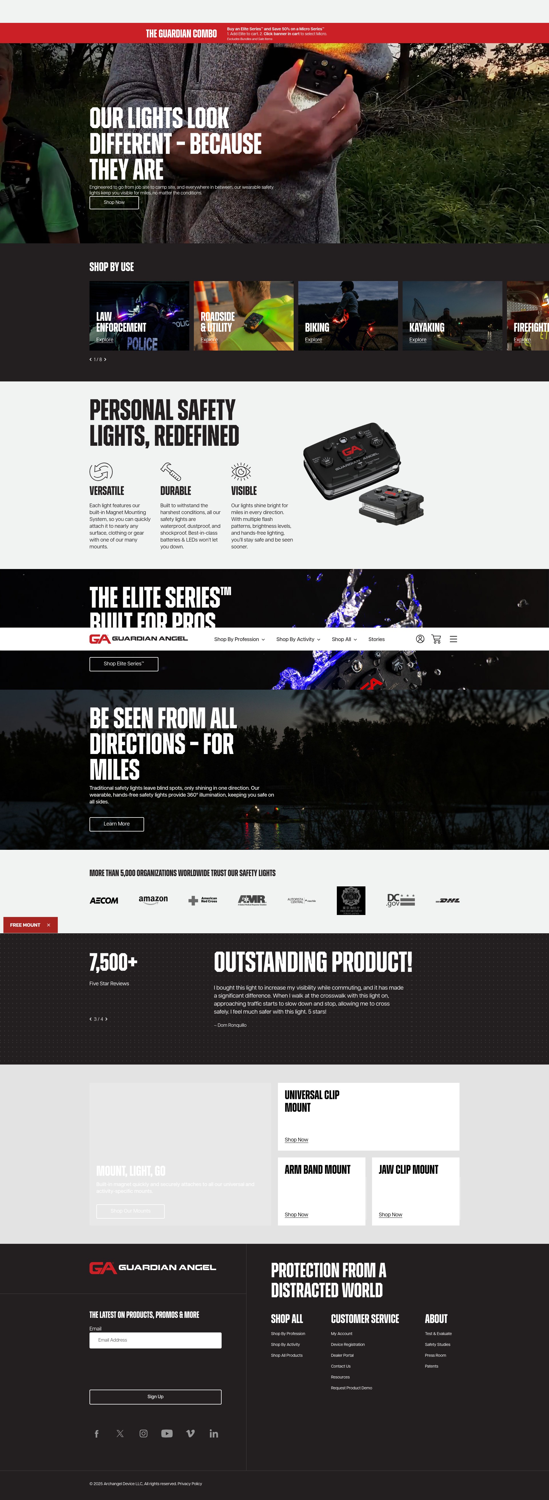Screenshot of guardianangeldevices.com