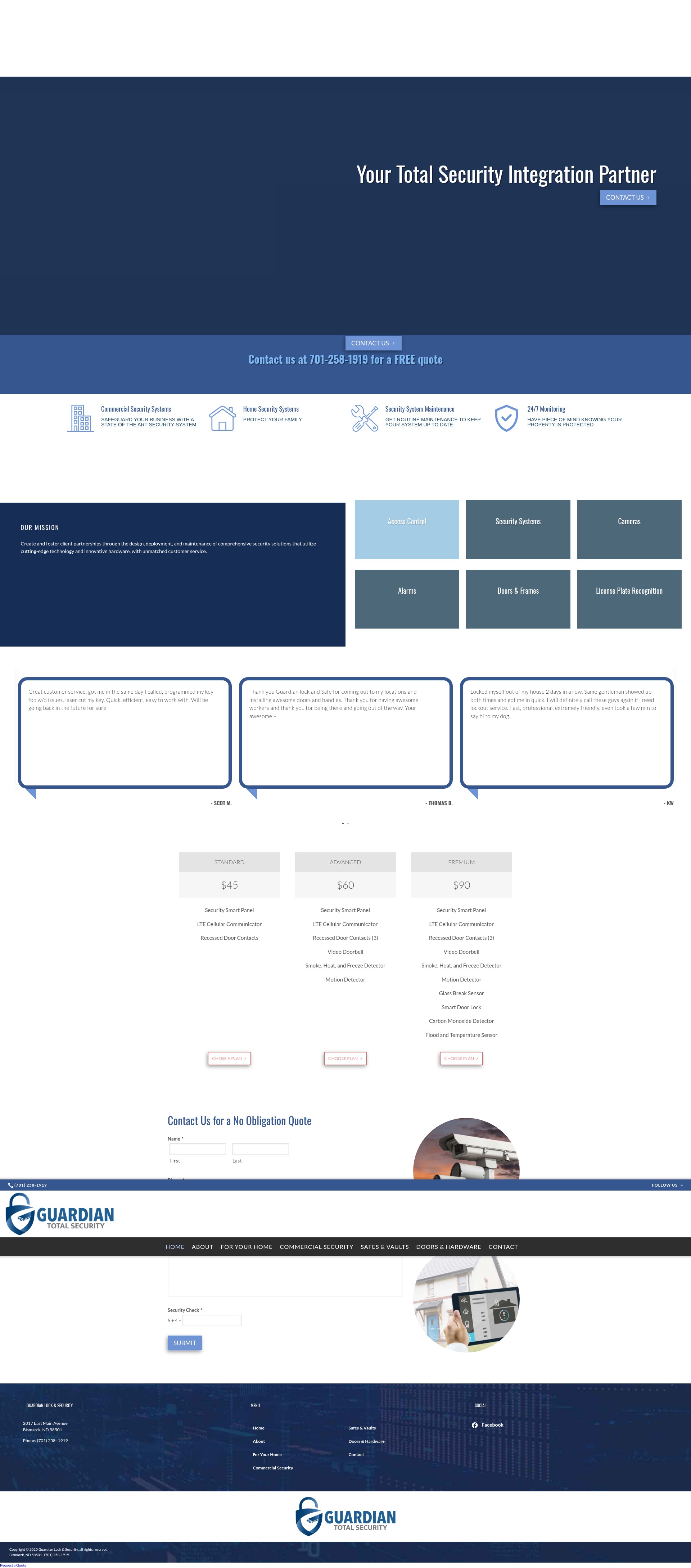 Screenshot of guardiantotalsec.com