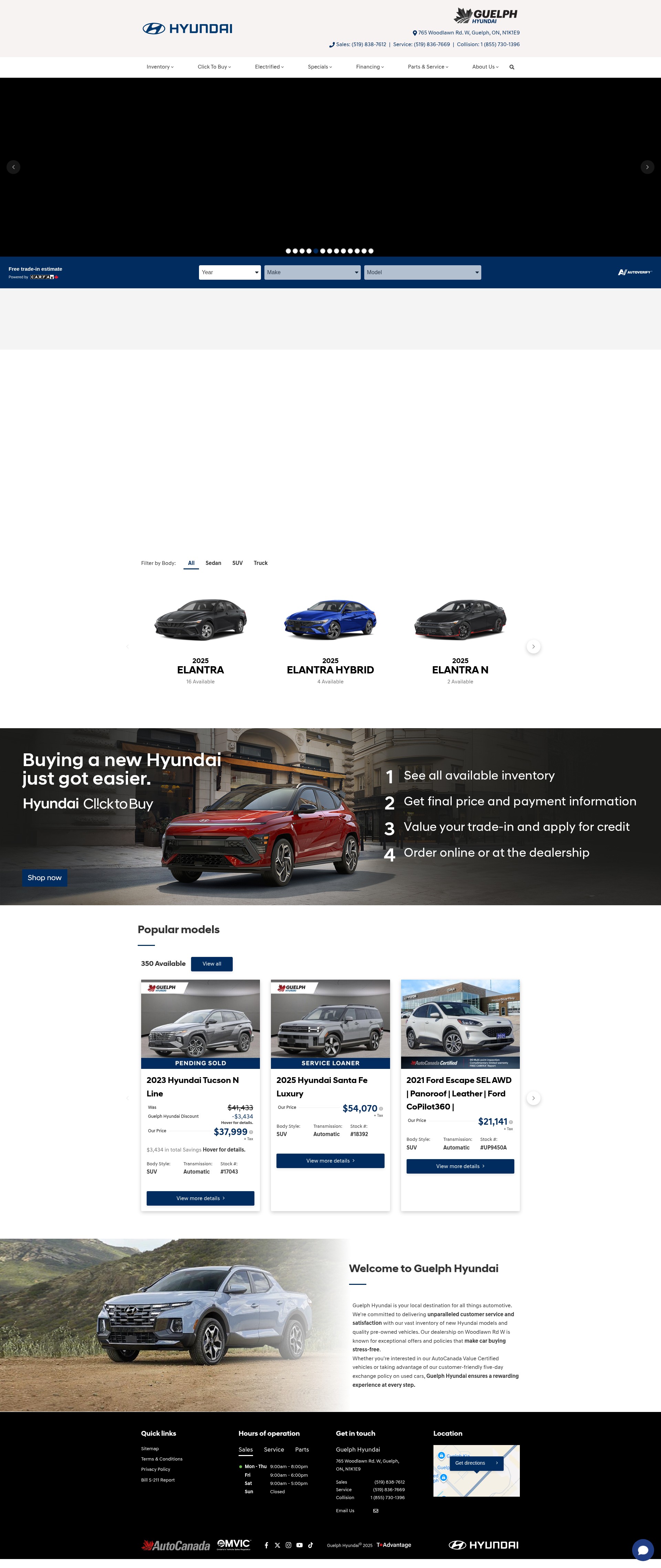Screenshot of guelphhyundai.com