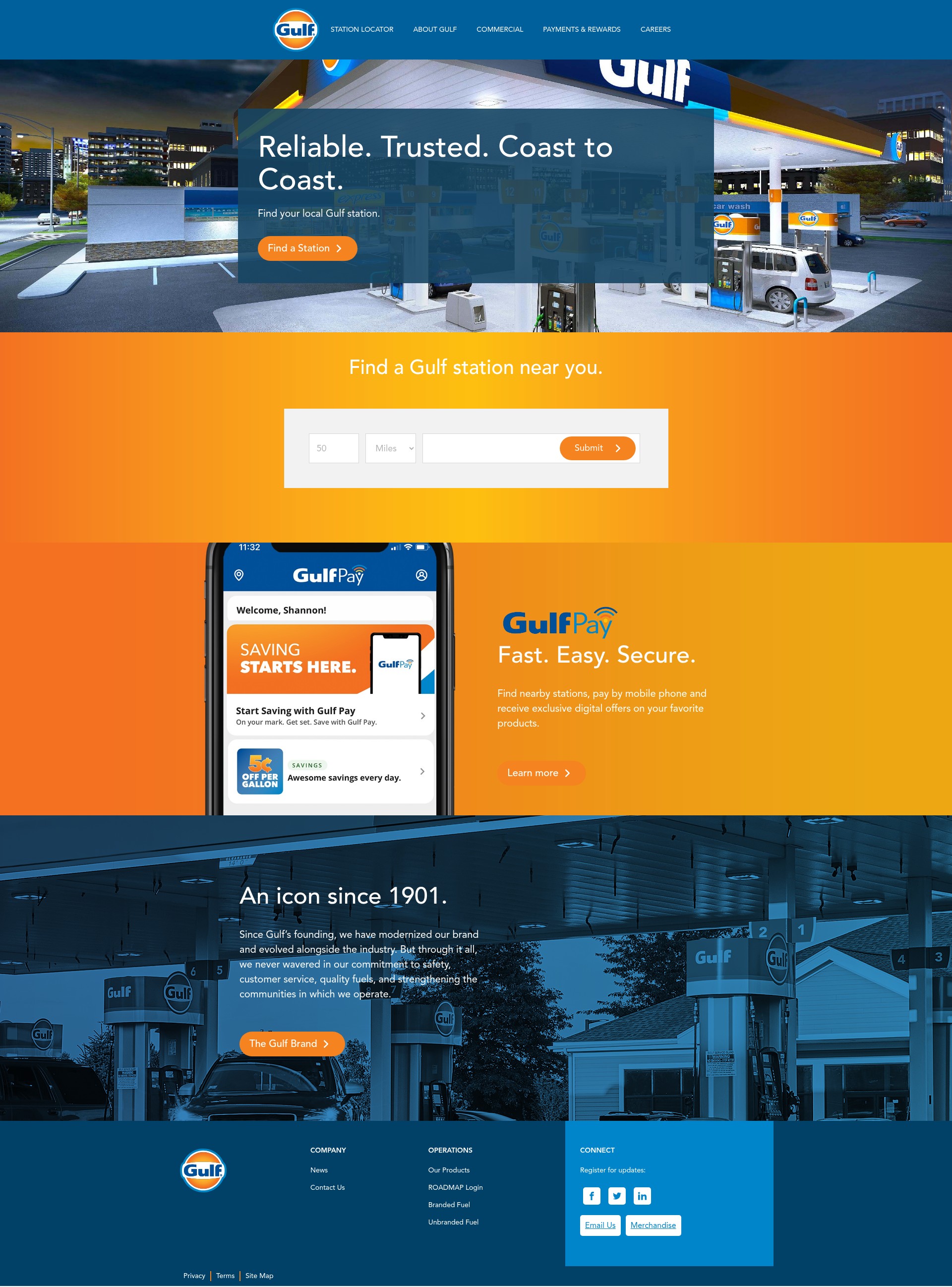 Screenshot of gulfoil.com