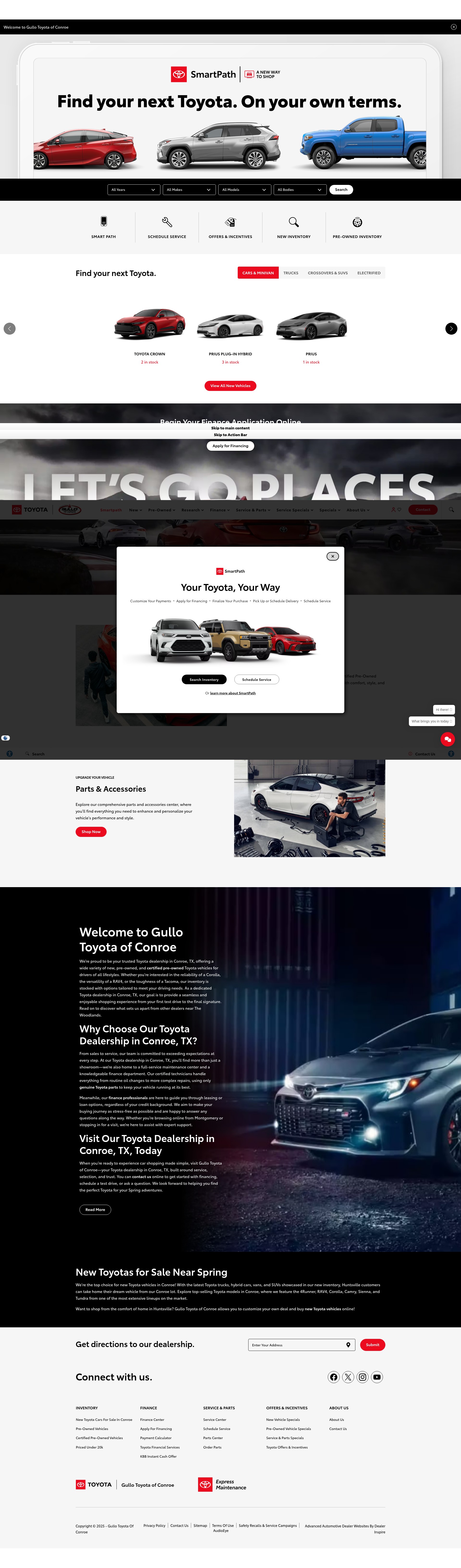 Screenshot of gullotoyota.com