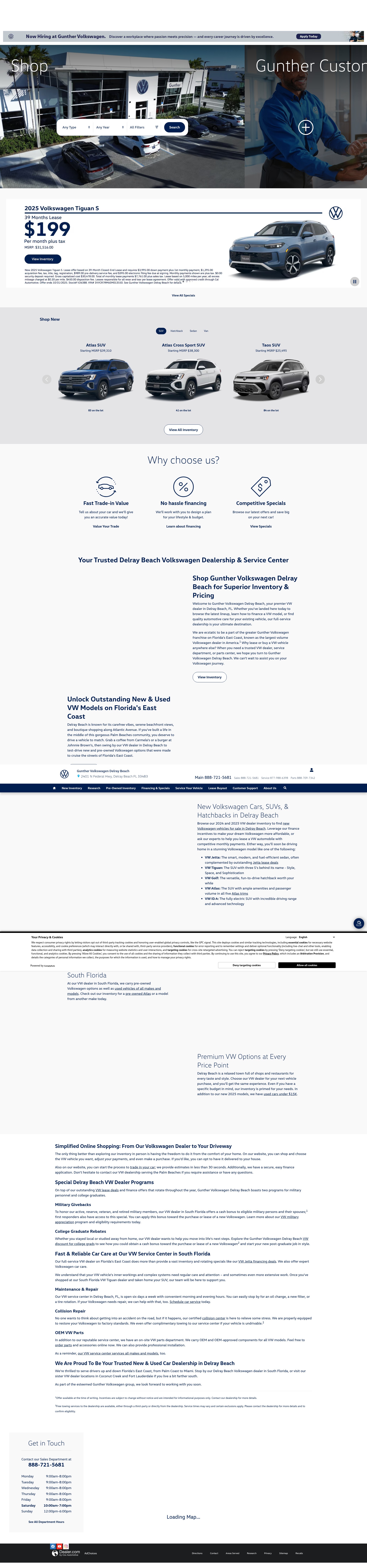 Screenshot of gunthervwdelray.com