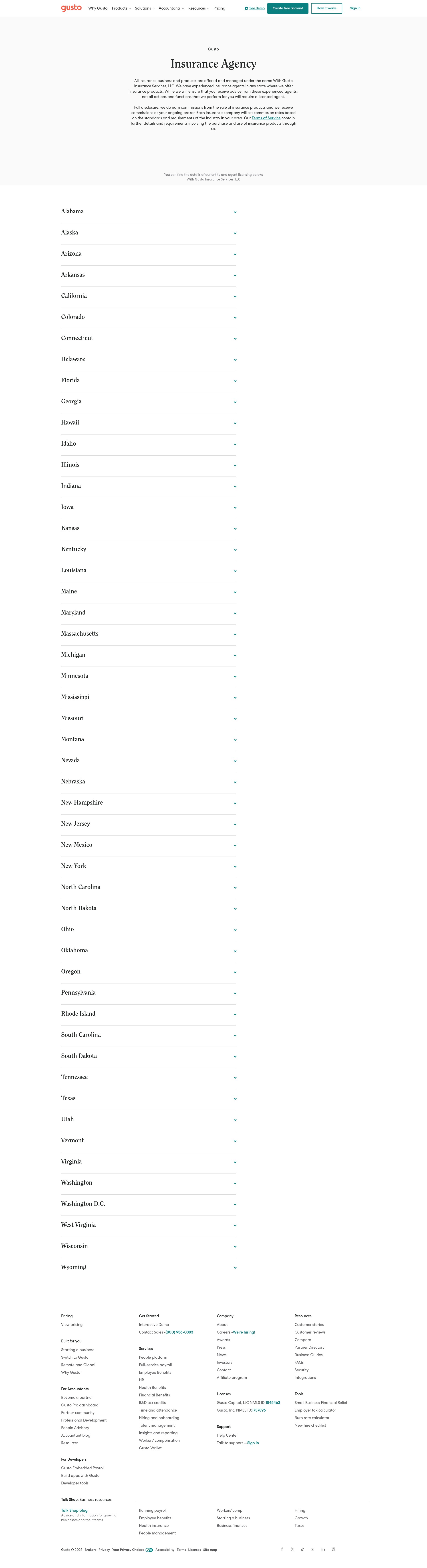 Screenshot of gusto.com