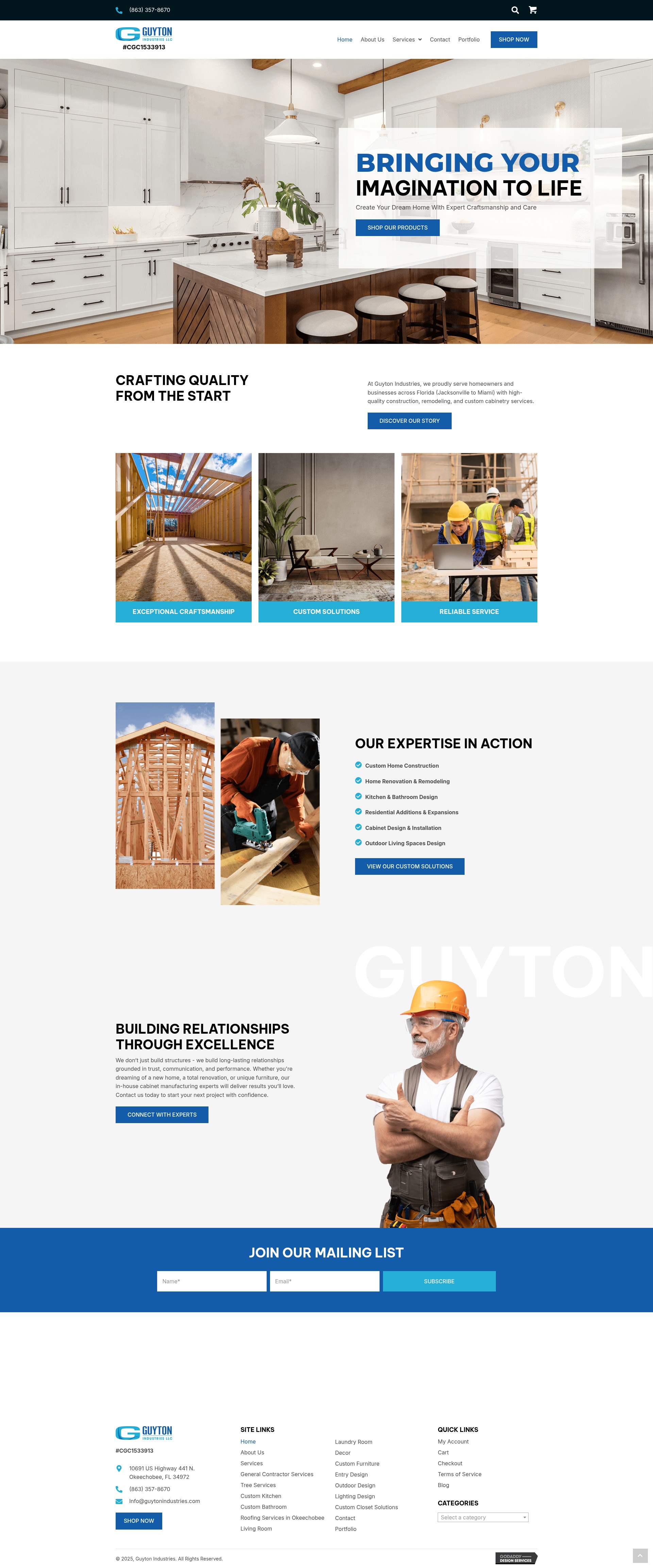 Screenshot of guytonindustries.com