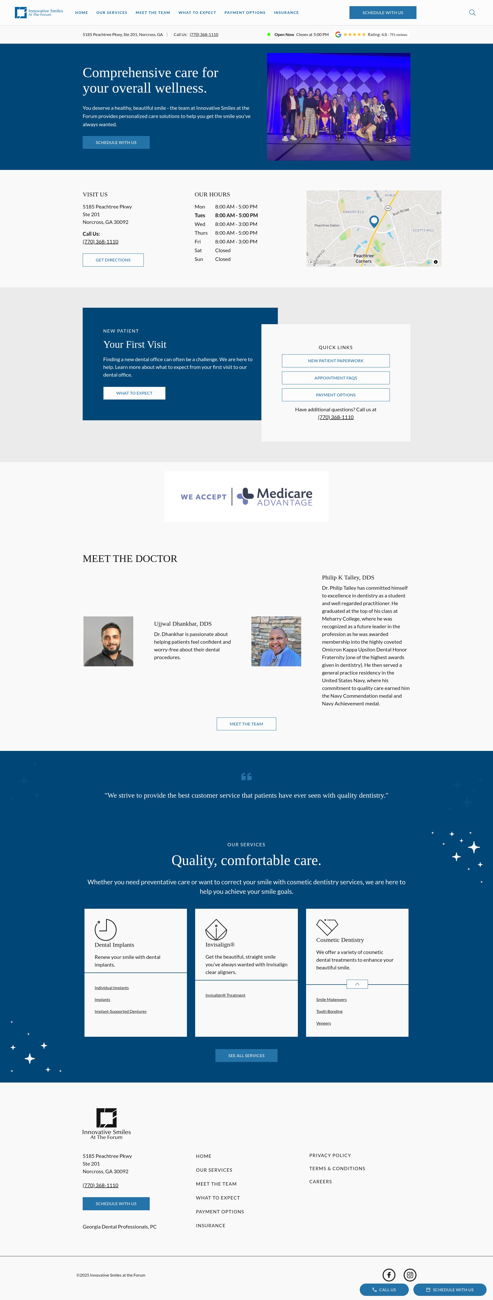 Screenshot of gwinnettdentist.com