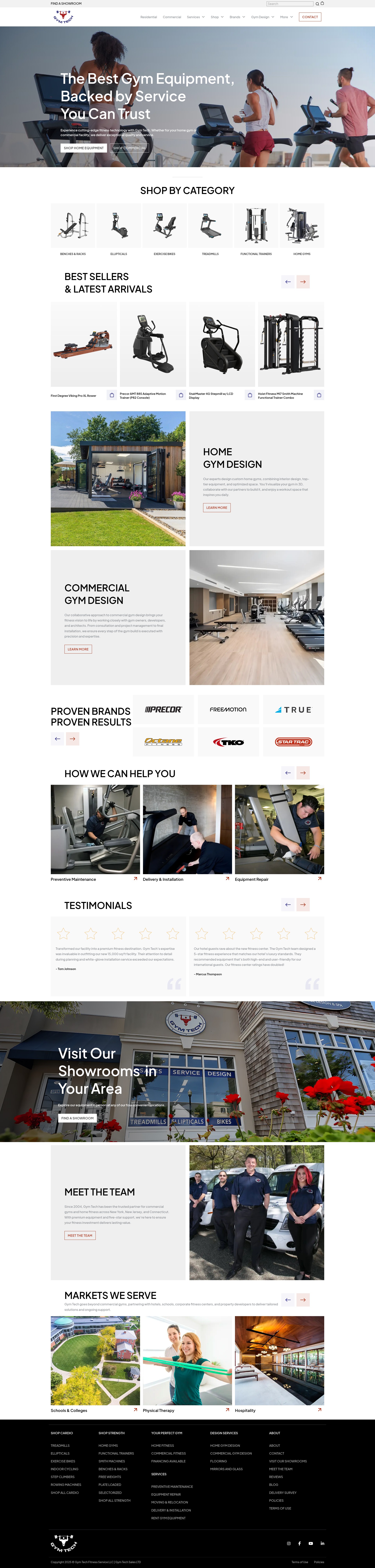 Screenshot of gymtechfitness.com