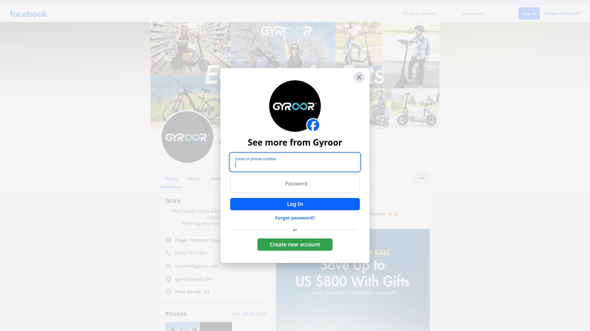 Screenshot of gyroorboard.com