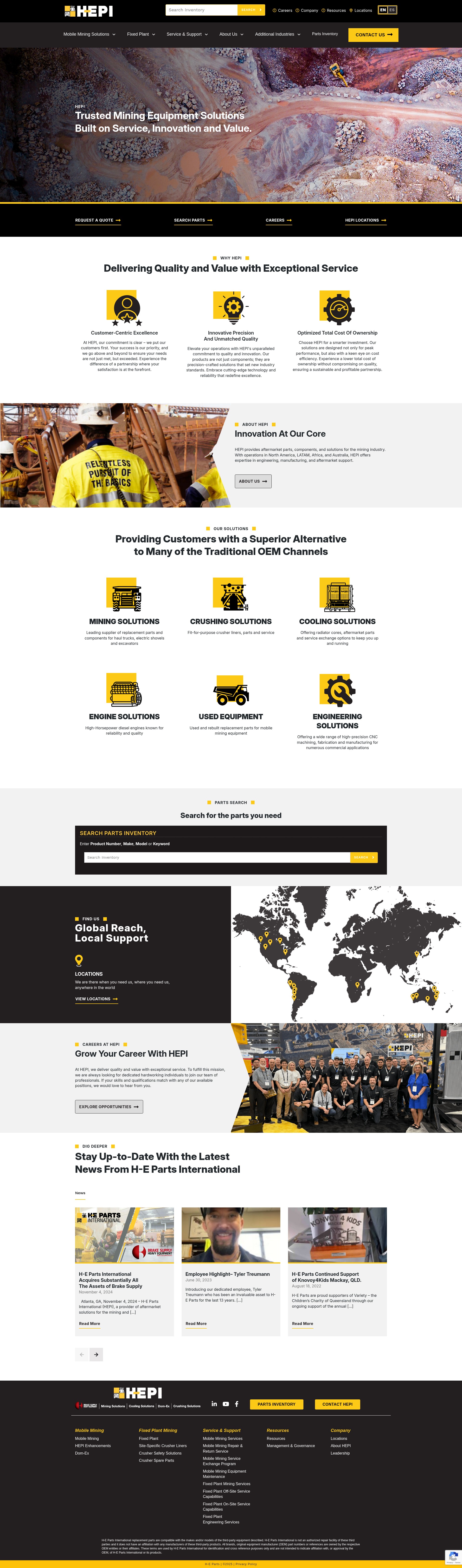 Screenshot of h-eparts.com