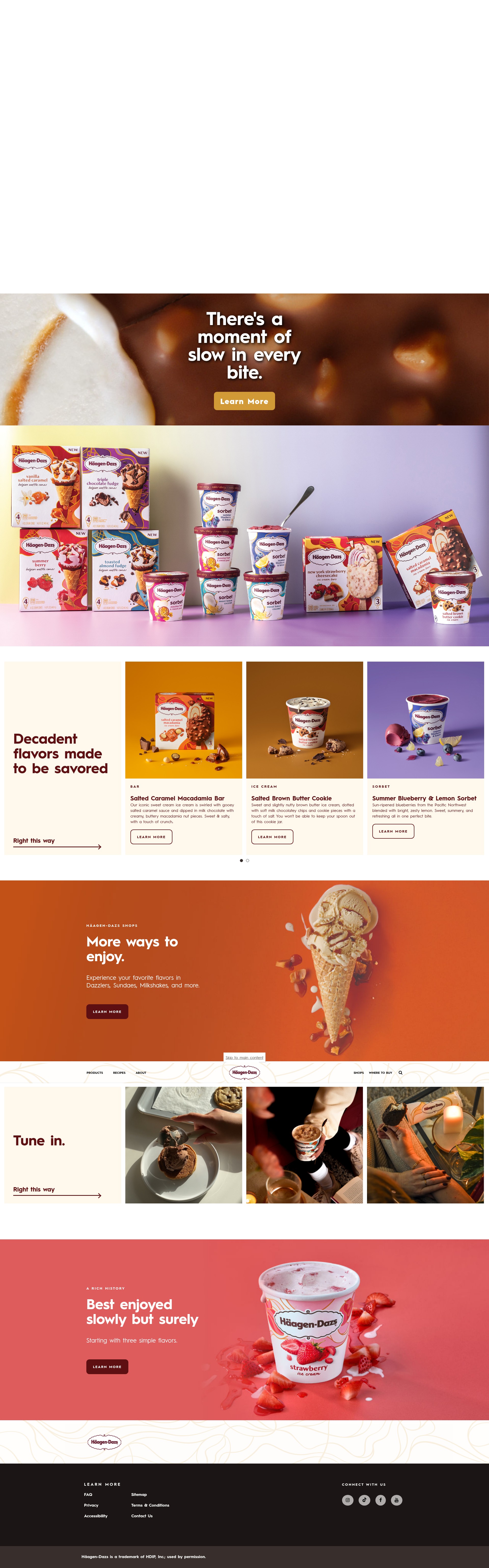 Screenshot of haagendazs.us