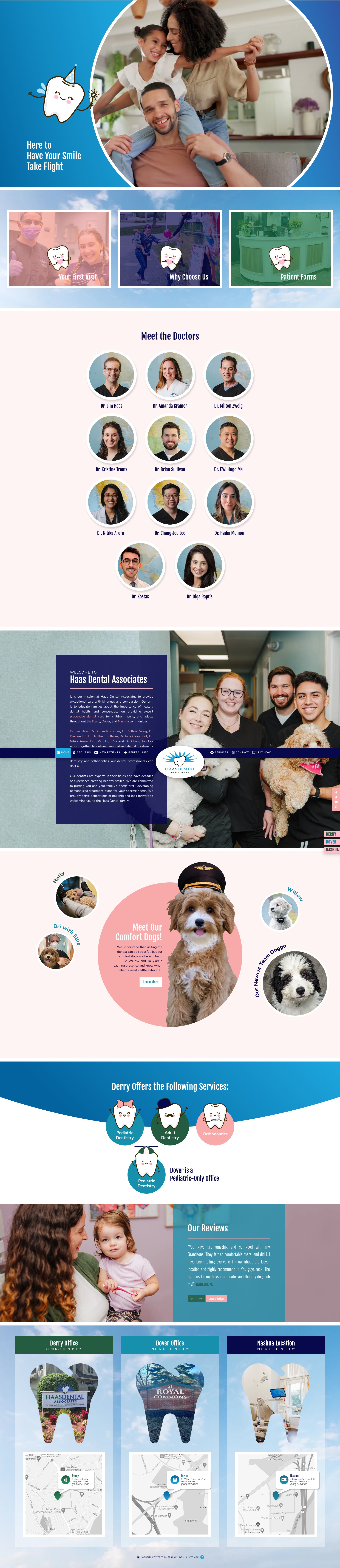 Screenshot of haasdentalnh.com