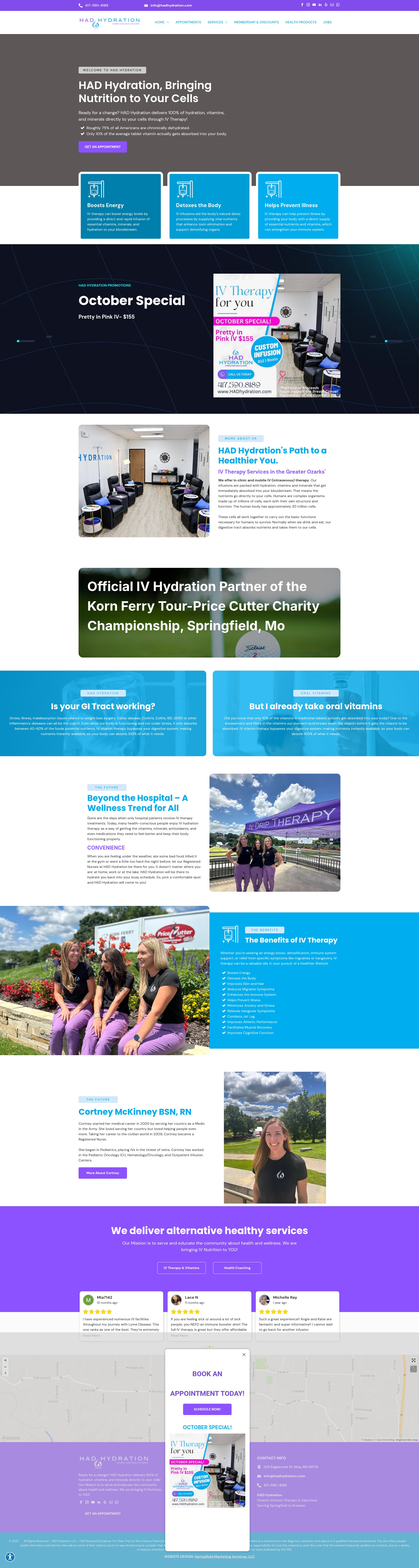 Screenshot of hadhydration.com
