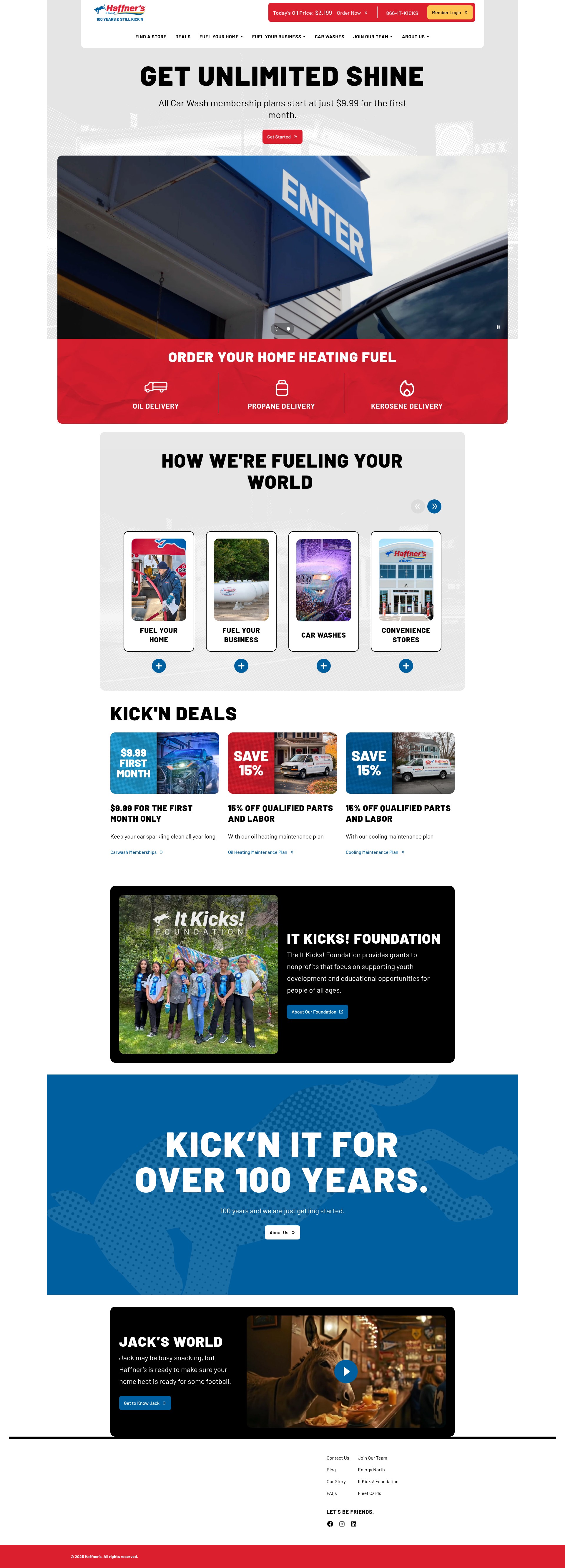 Screenshot of haffners.com
