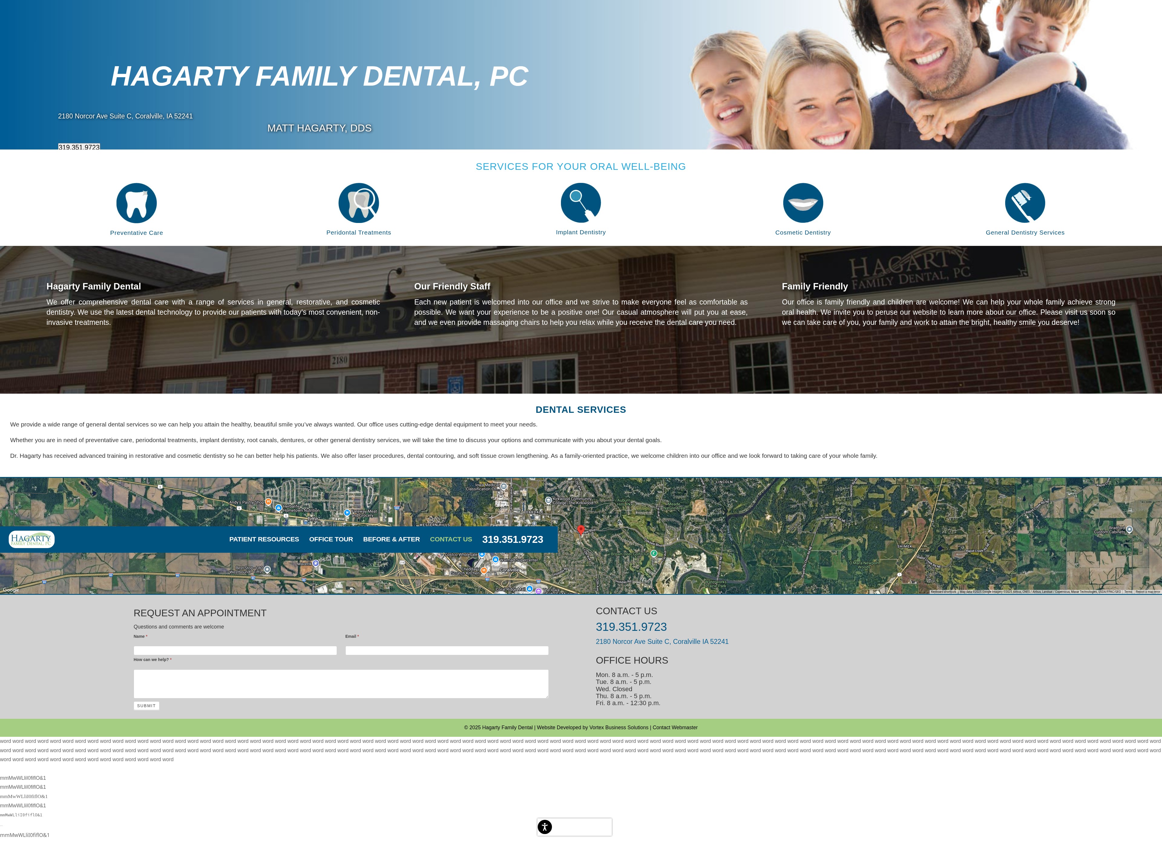 Screenshot of hagarty-dental-coralville.com