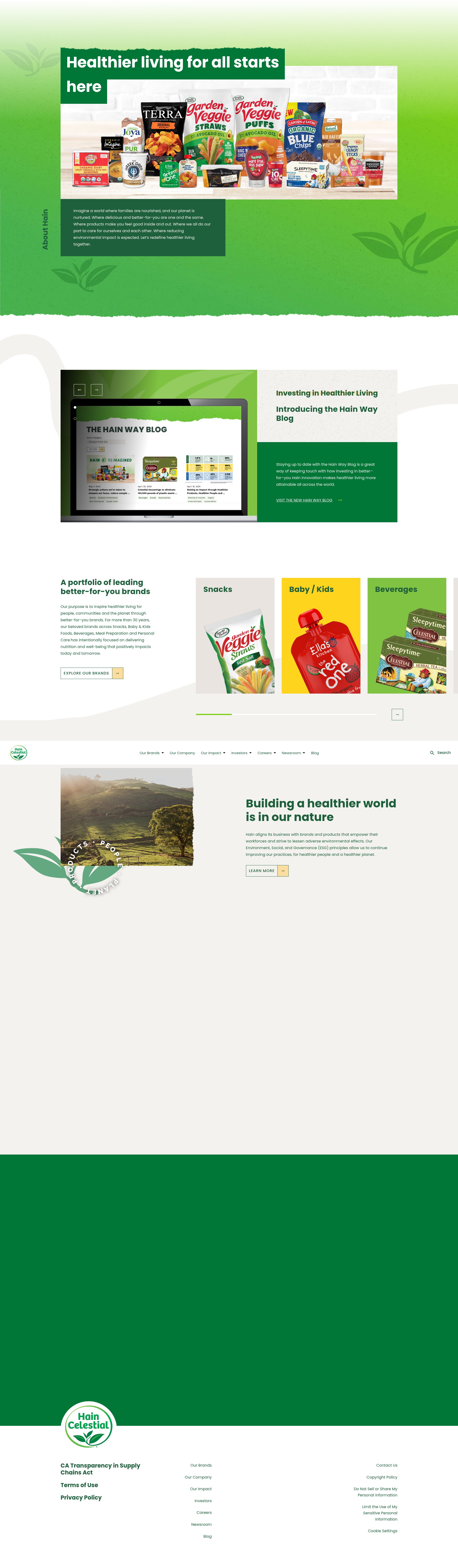 Screenshot of hain.com