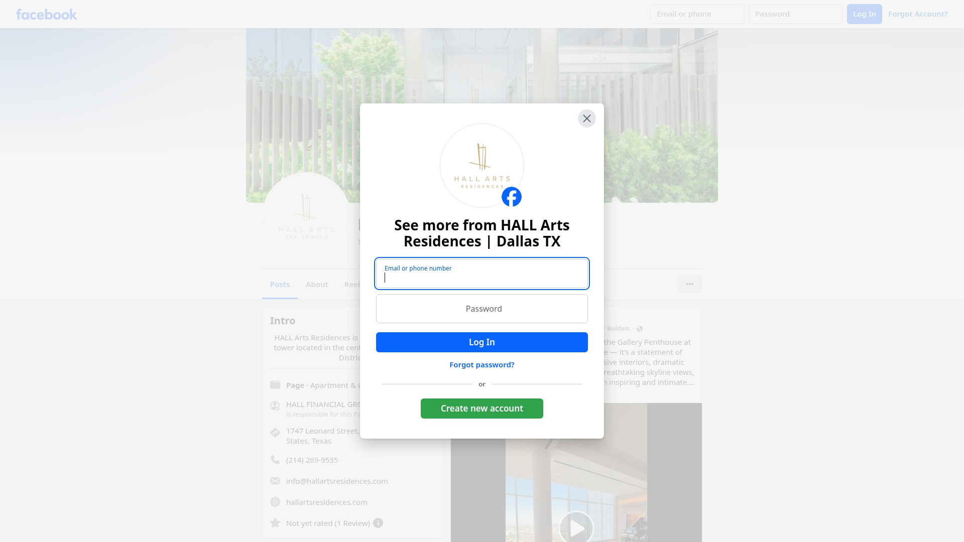 Screenshot of hallartsresidences.com