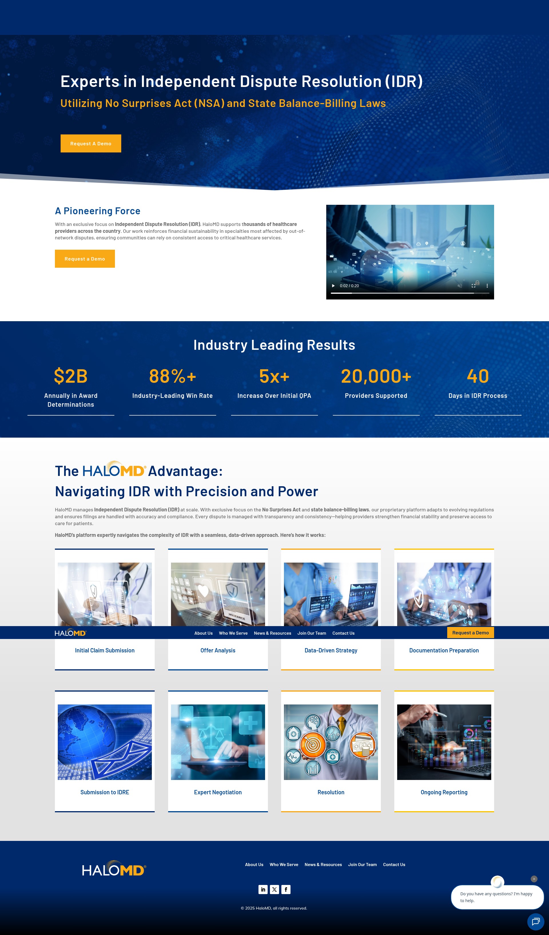 Screenshot of halomd.com