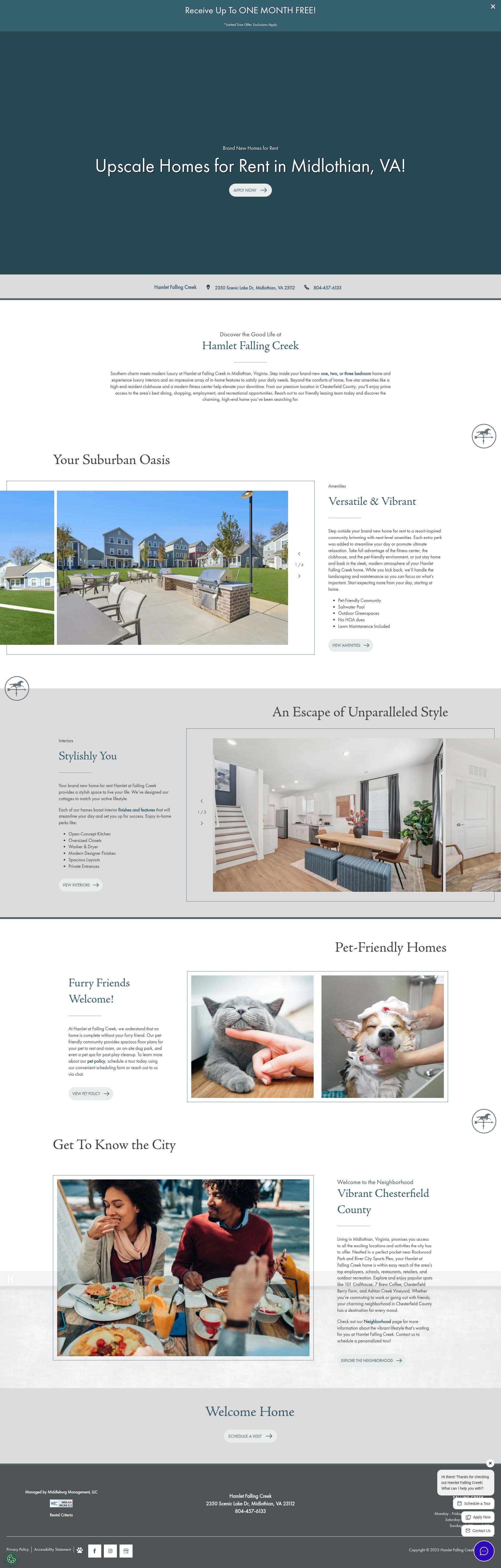Screenshot of hamletfallingcreek.com
