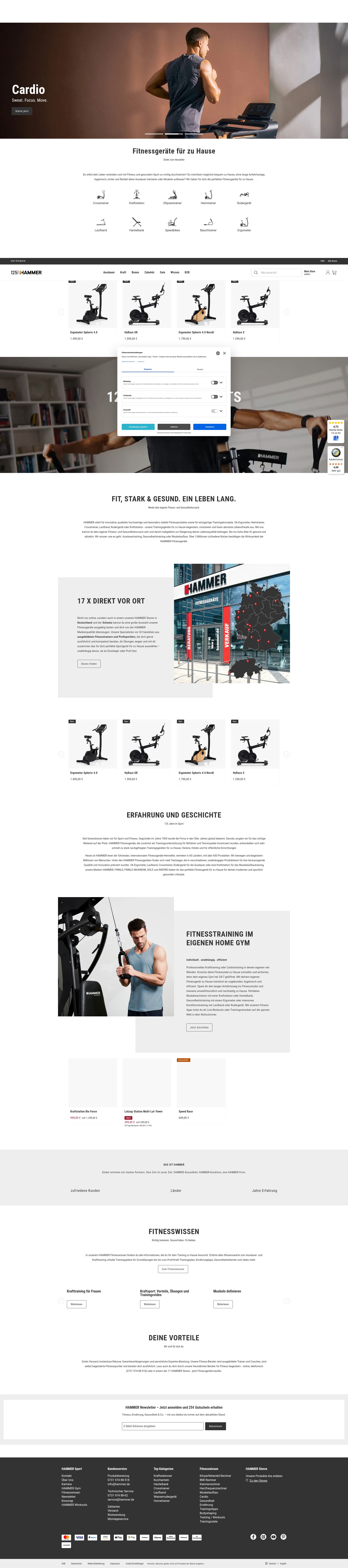 Screenshot of hammer.de