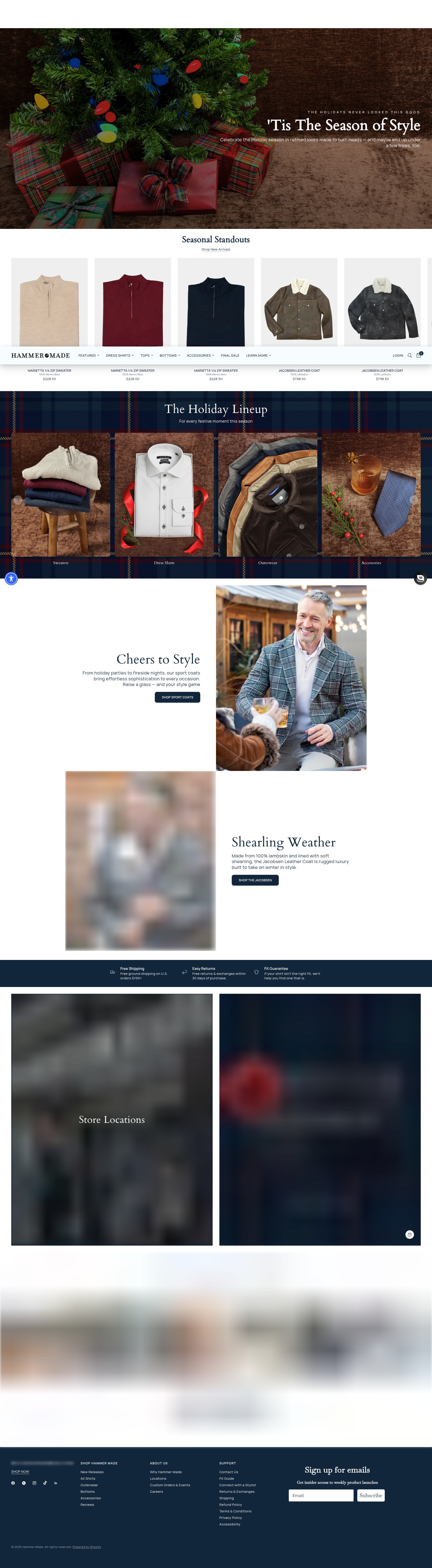 Screenshot of hammermade.com