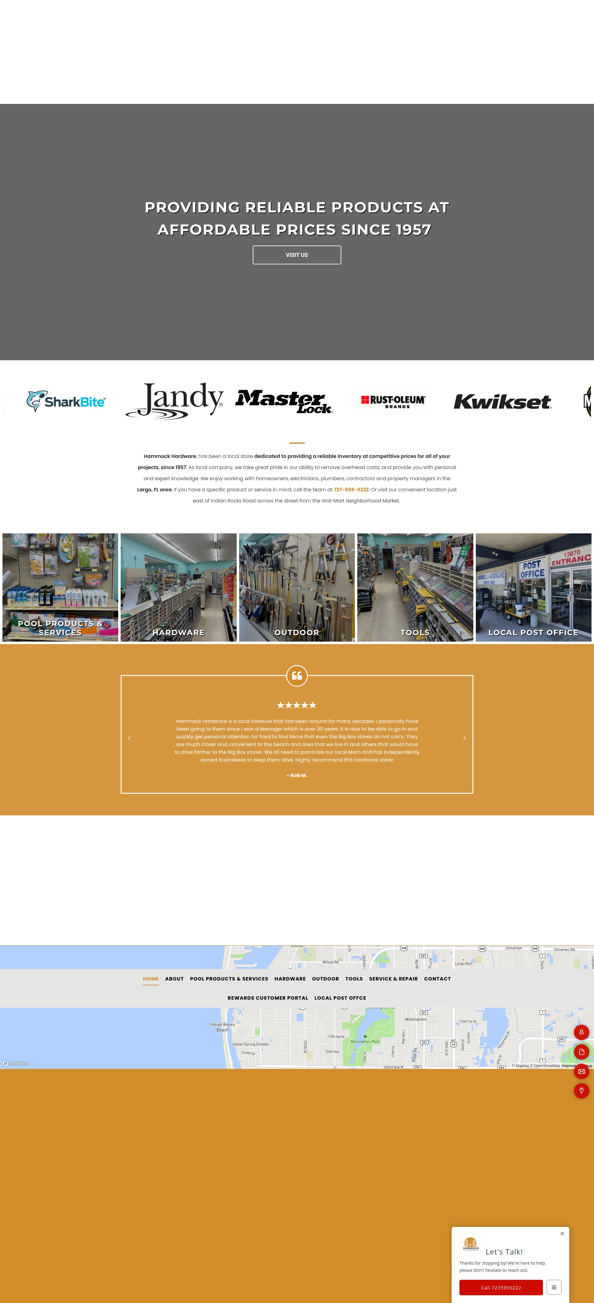 Screenshot of hammockhardwarelargofl.com
