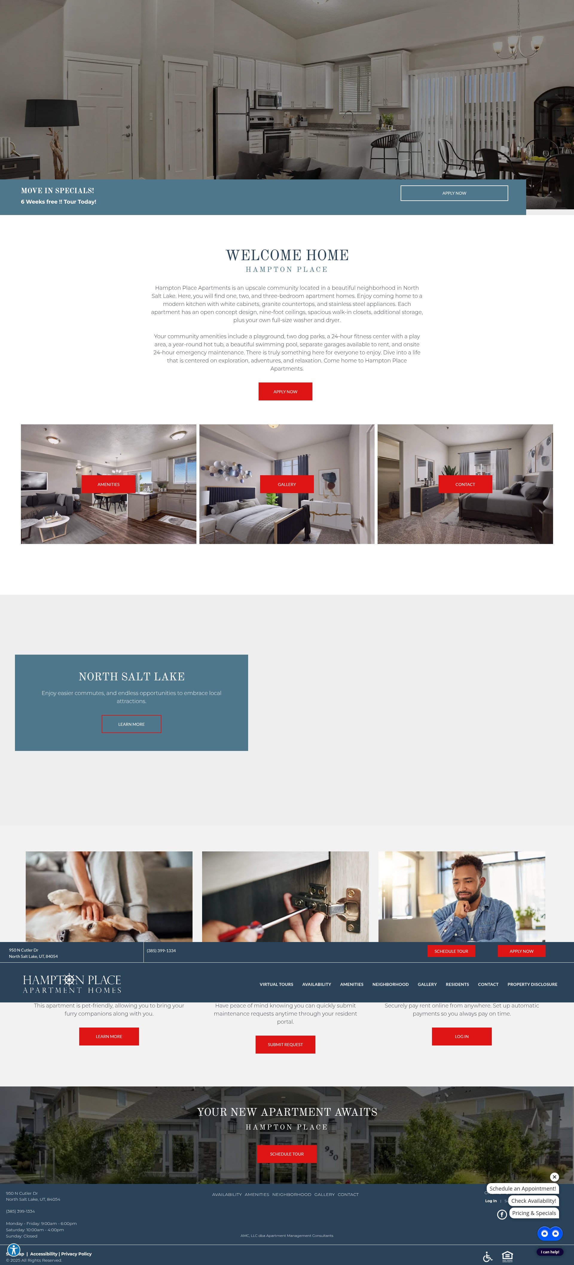 Screenshot of hamptonplace-apts.com