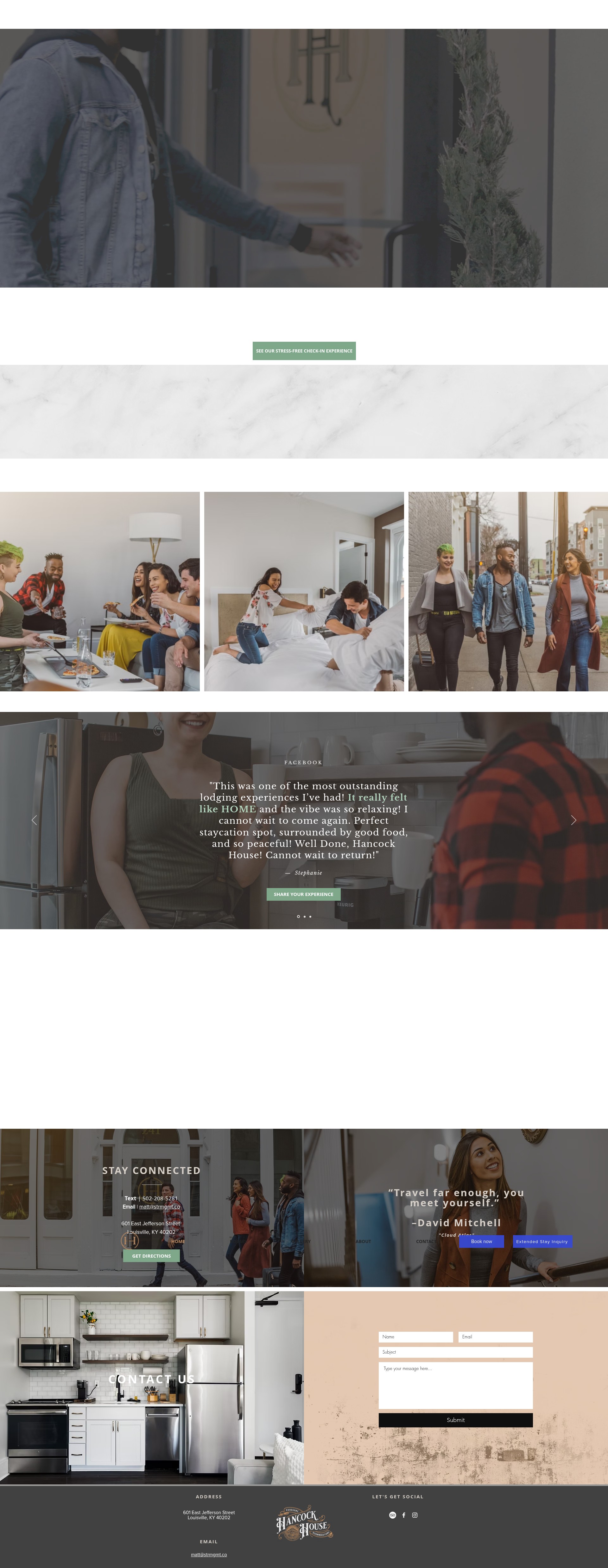 Screenshot of hancockhouselouisville.com